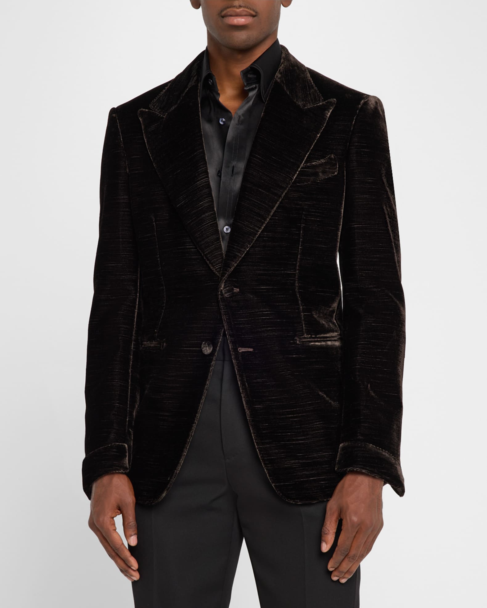 Men's Shelton Velvet Faille Cocktail Jacket