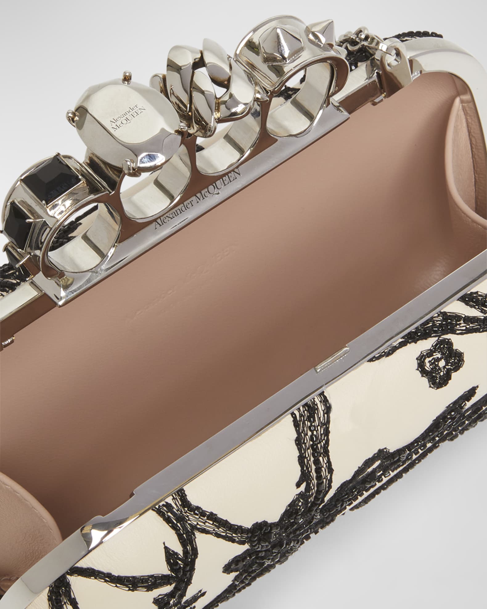 Alexander mcqueen four ring clutch store