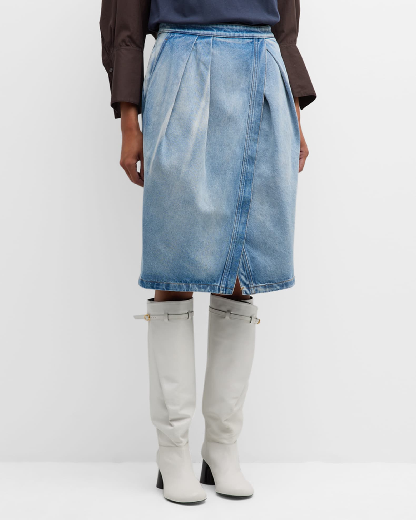 Denim wrap skirt 8x10 new arrivals