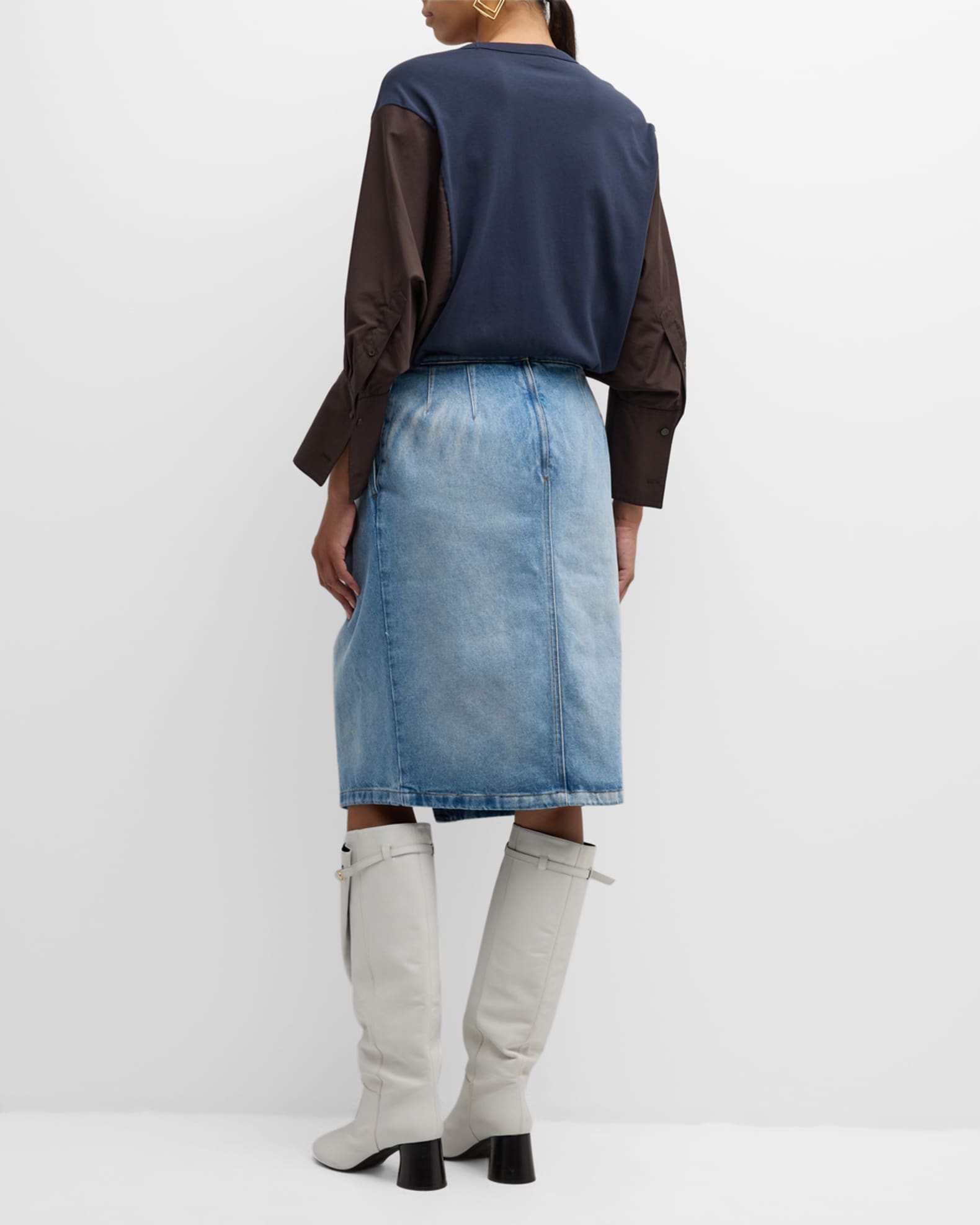 Denim wrap skirt 8x10 new arrivals