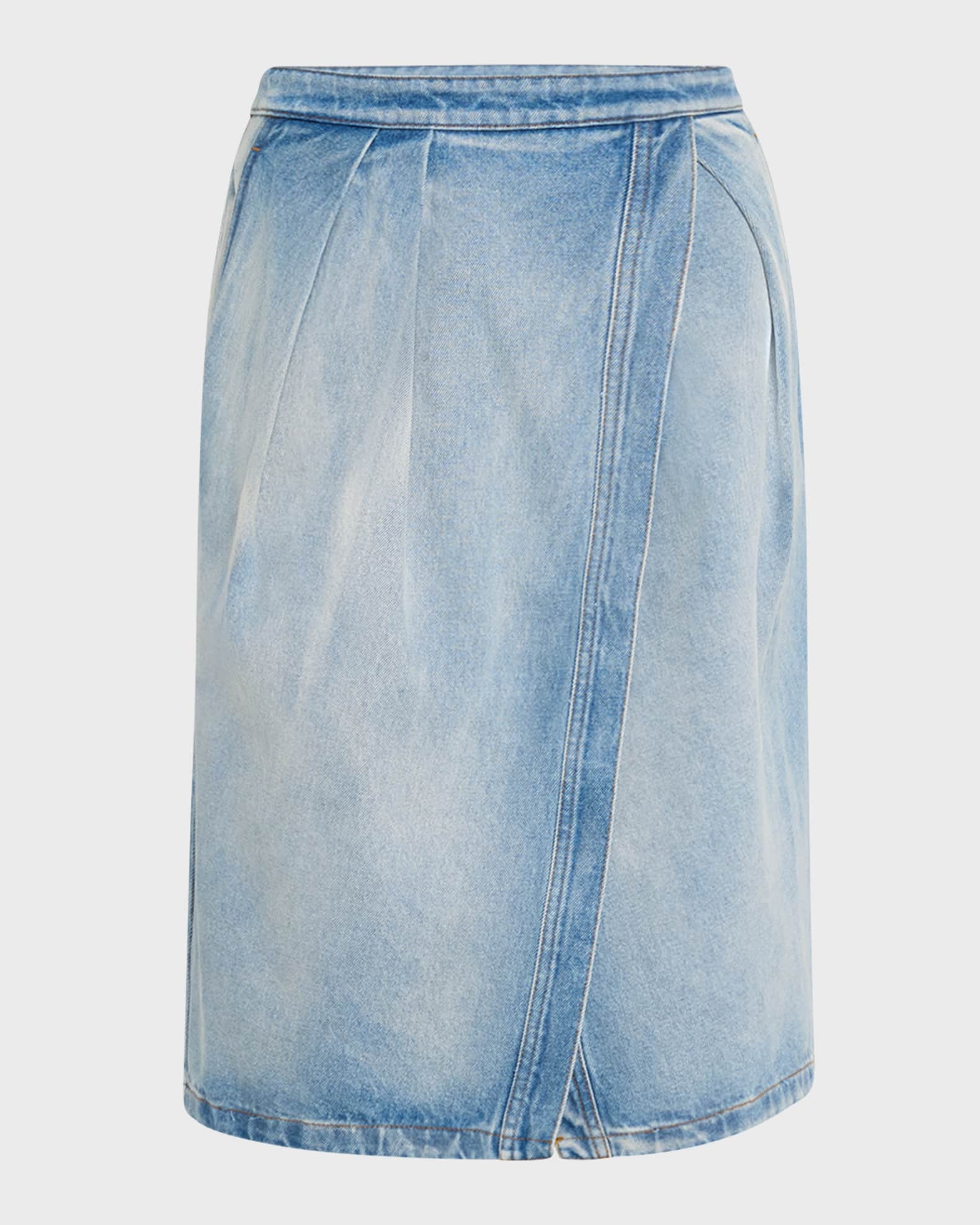 Denim wrap shop skirt 8x10
