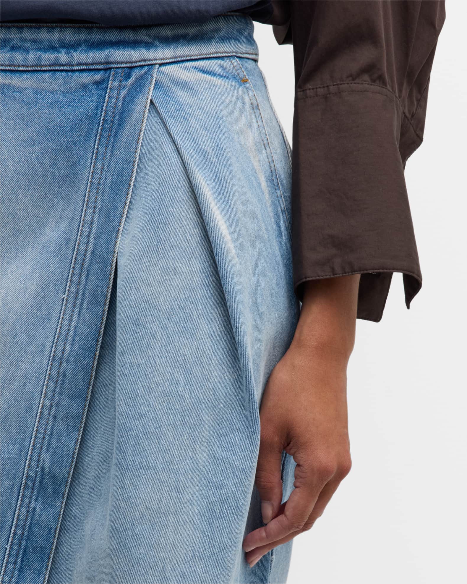 Denim wrap skirt 8x10 cheap