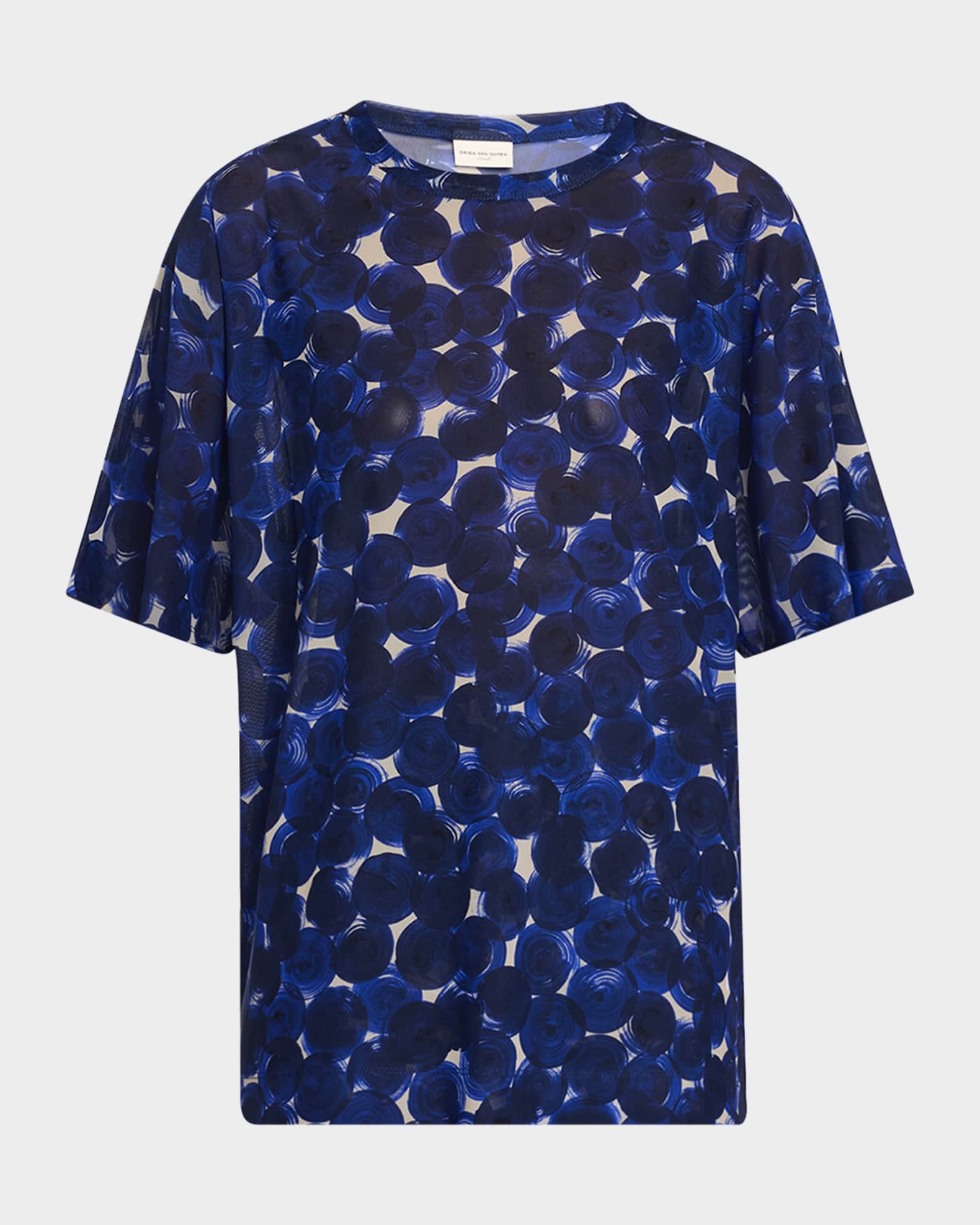 Hoge Printed Mesh Oversized T-Shirt