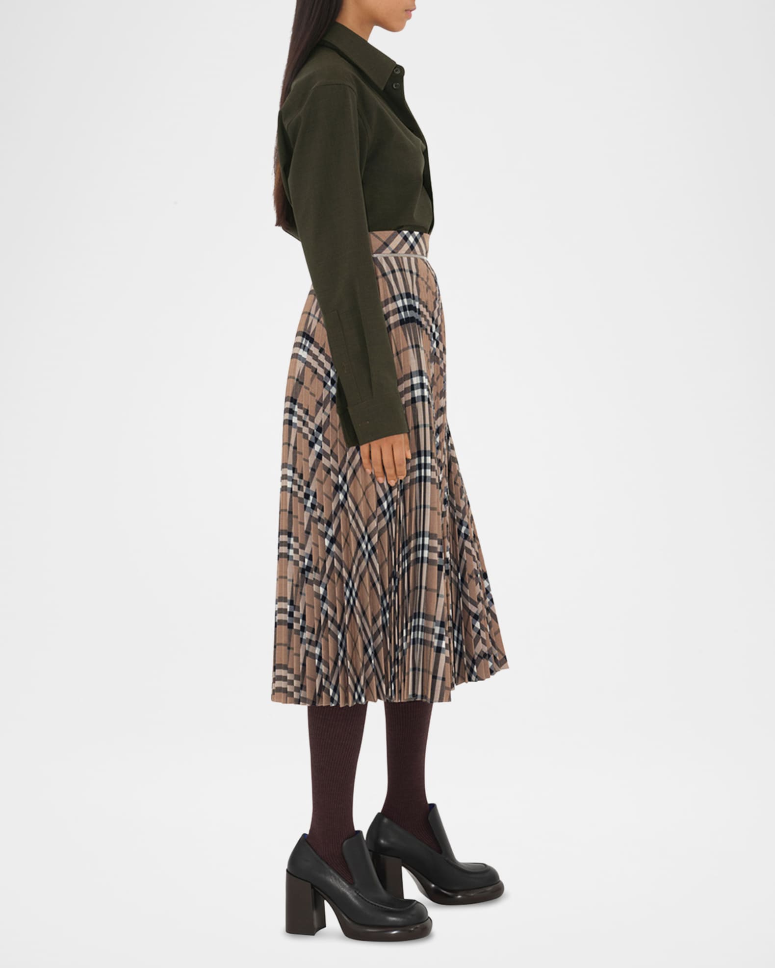 Burberry Pleated Skirt
