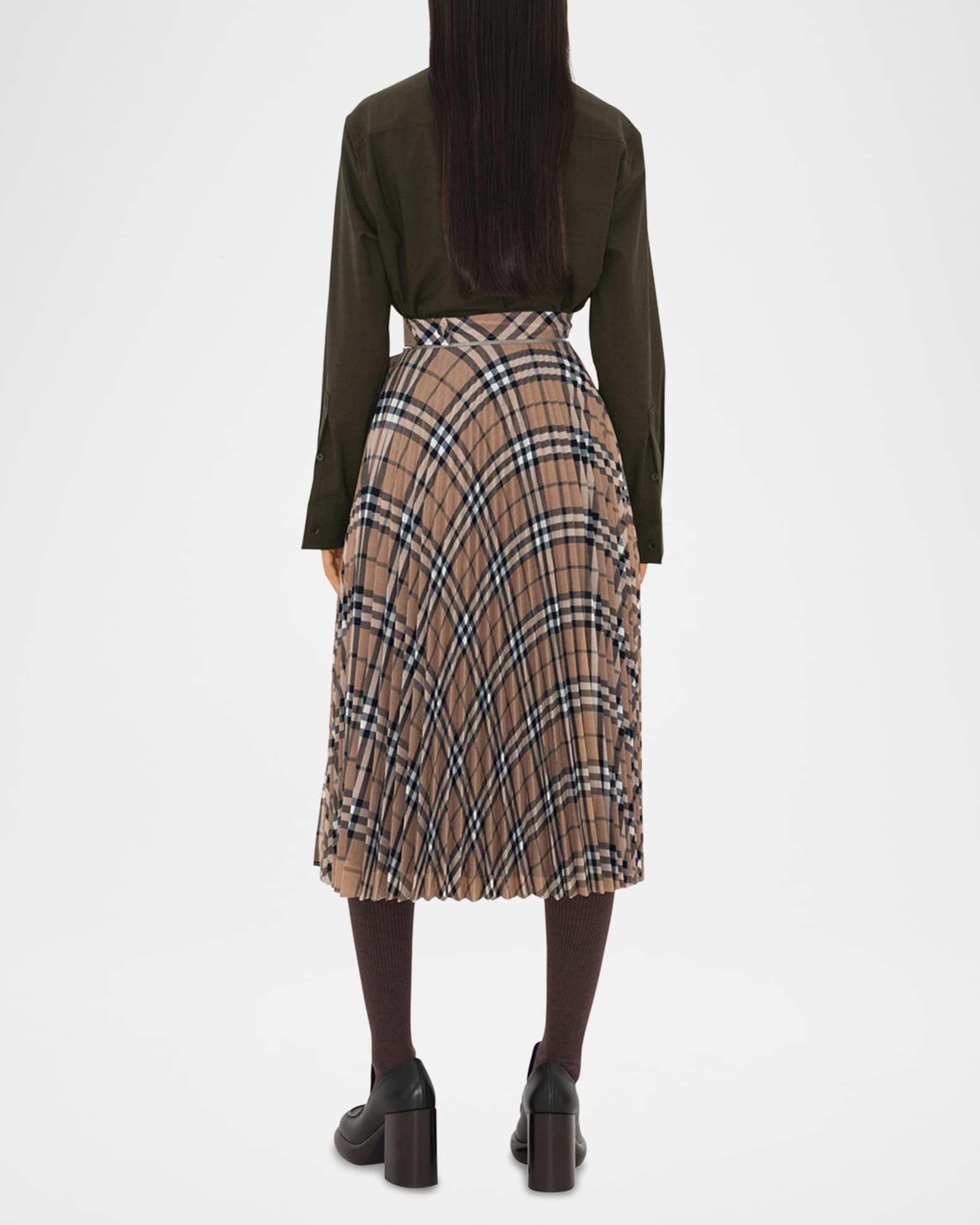 Burberry wrap skirt shop