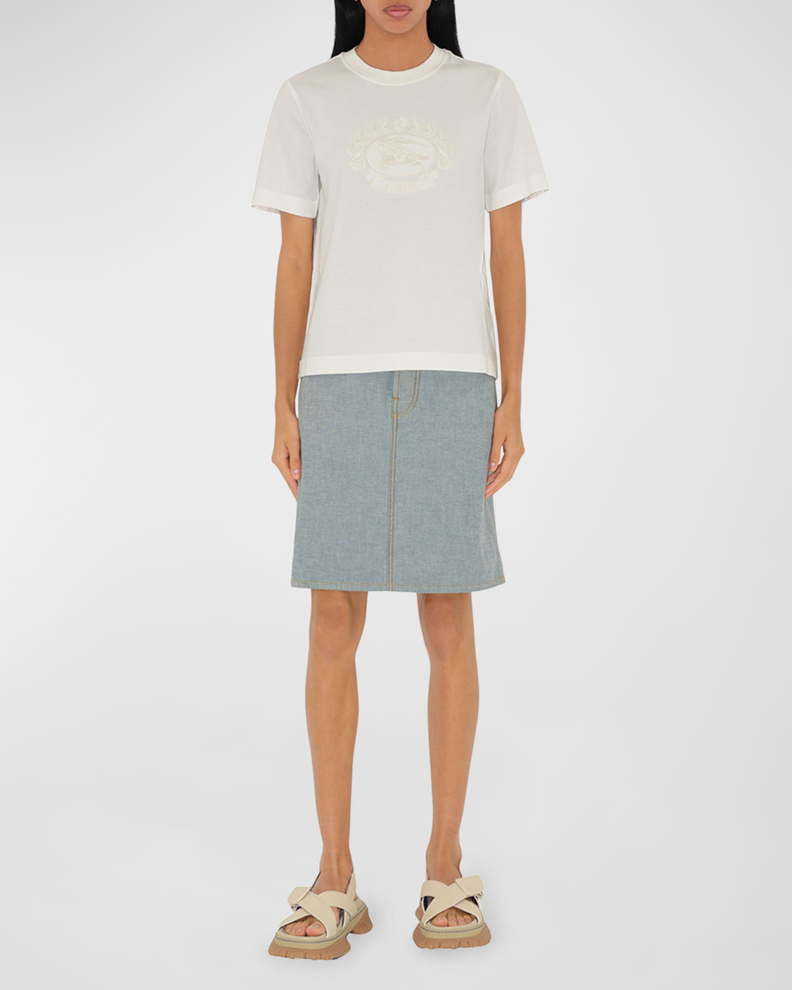Burberry embroidered shirt discount