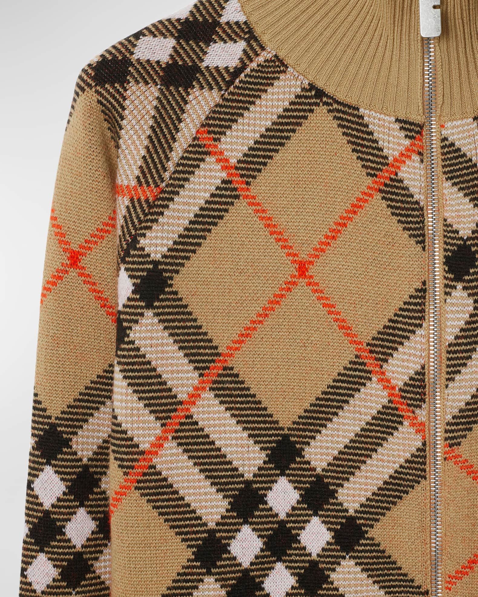 Check Knitwear Jacket
