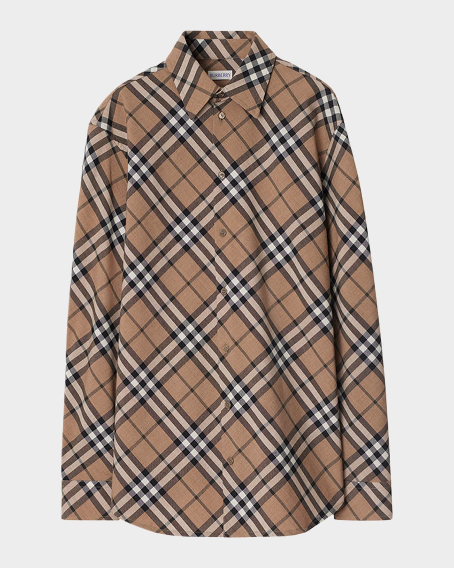 Check Long Sleeve Button Down Shirt