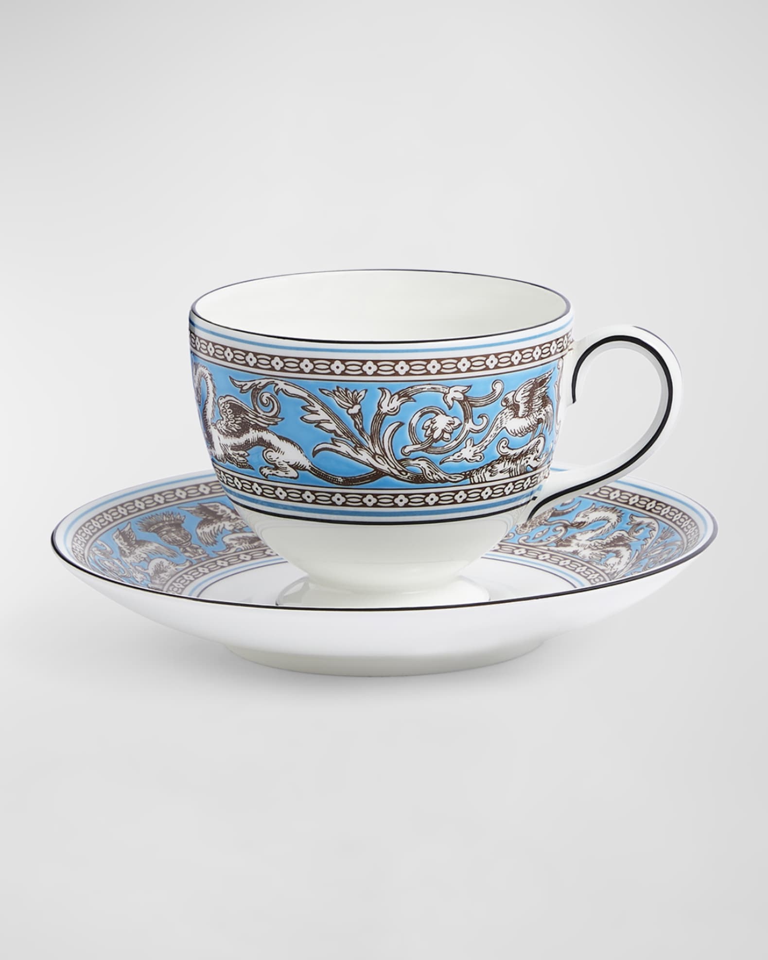 Wedgwood Florentine Teacup & Saucer - Thumbnail 2