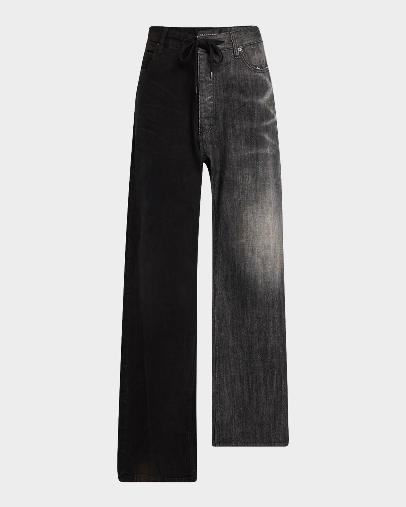 Balenciaga two tone jeans sales