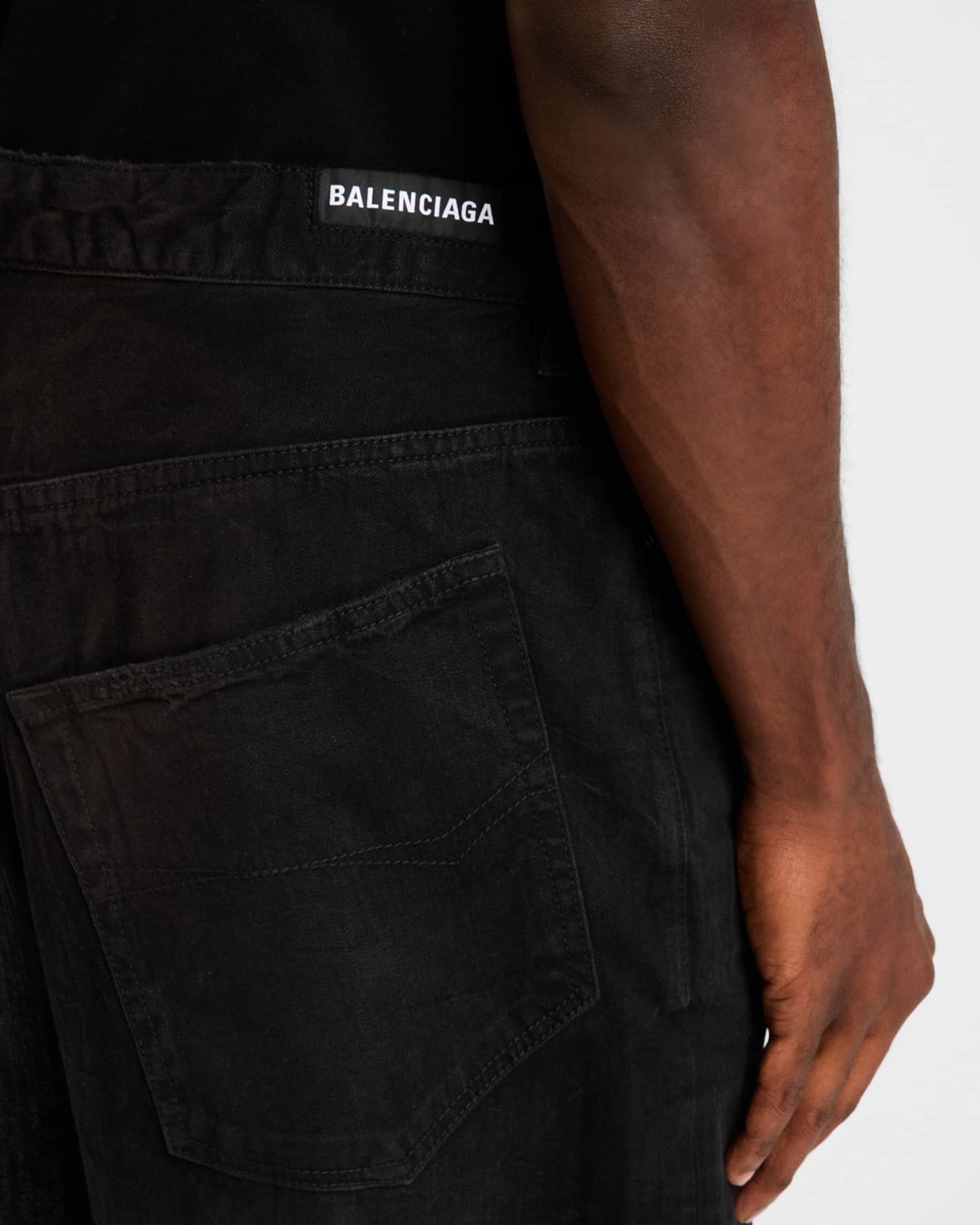 Balenciaga Men's Fifty Fifty Jeans | Neiman Marcus