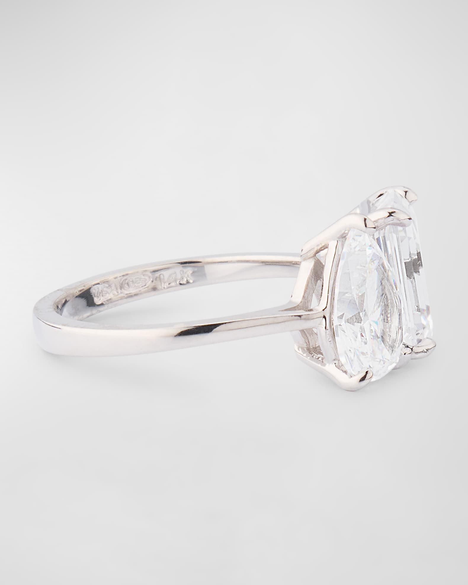 Two Stone Cubic Zirconia Ring