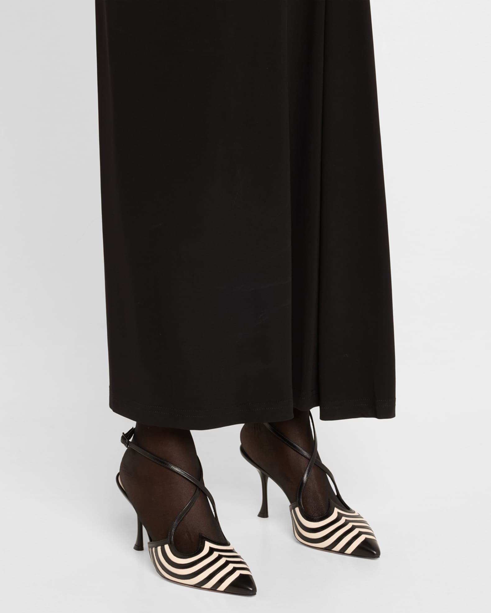 I Love Vivier Leather Slingback Pumps  1