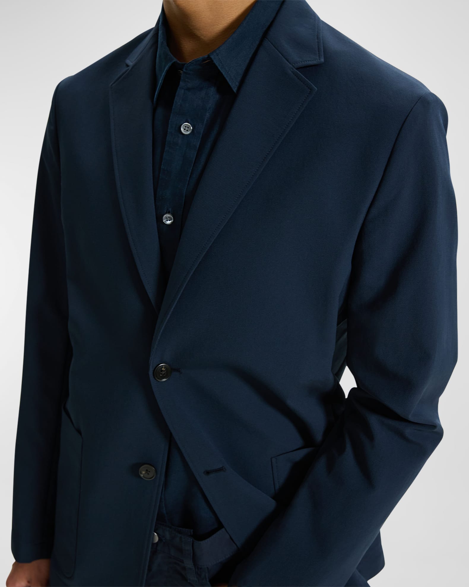 Theory Men's Clinton Blazer in Aero Poly | Neiman Marcus