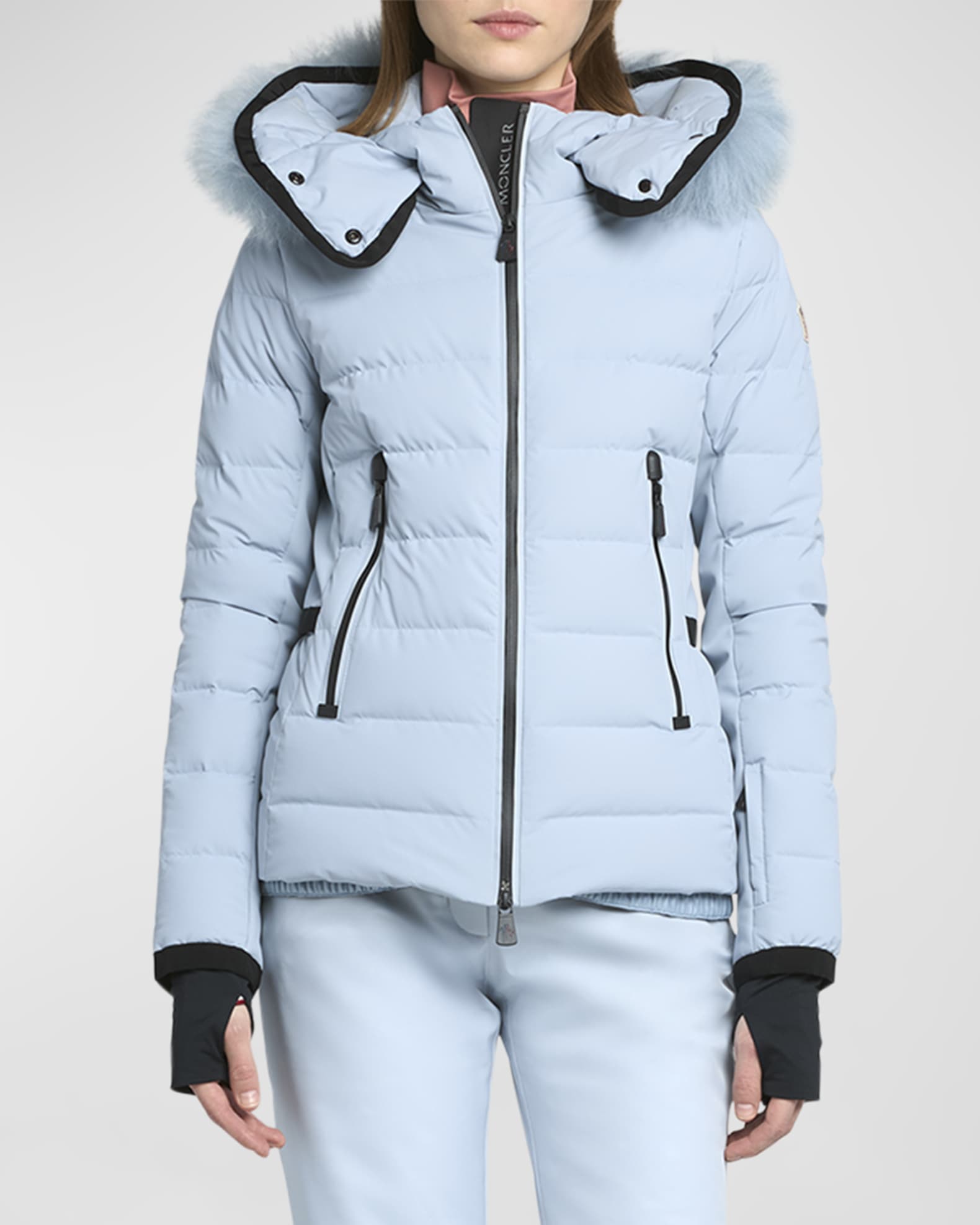 Lamoura Puffer Jacket with Shearling Trim 1