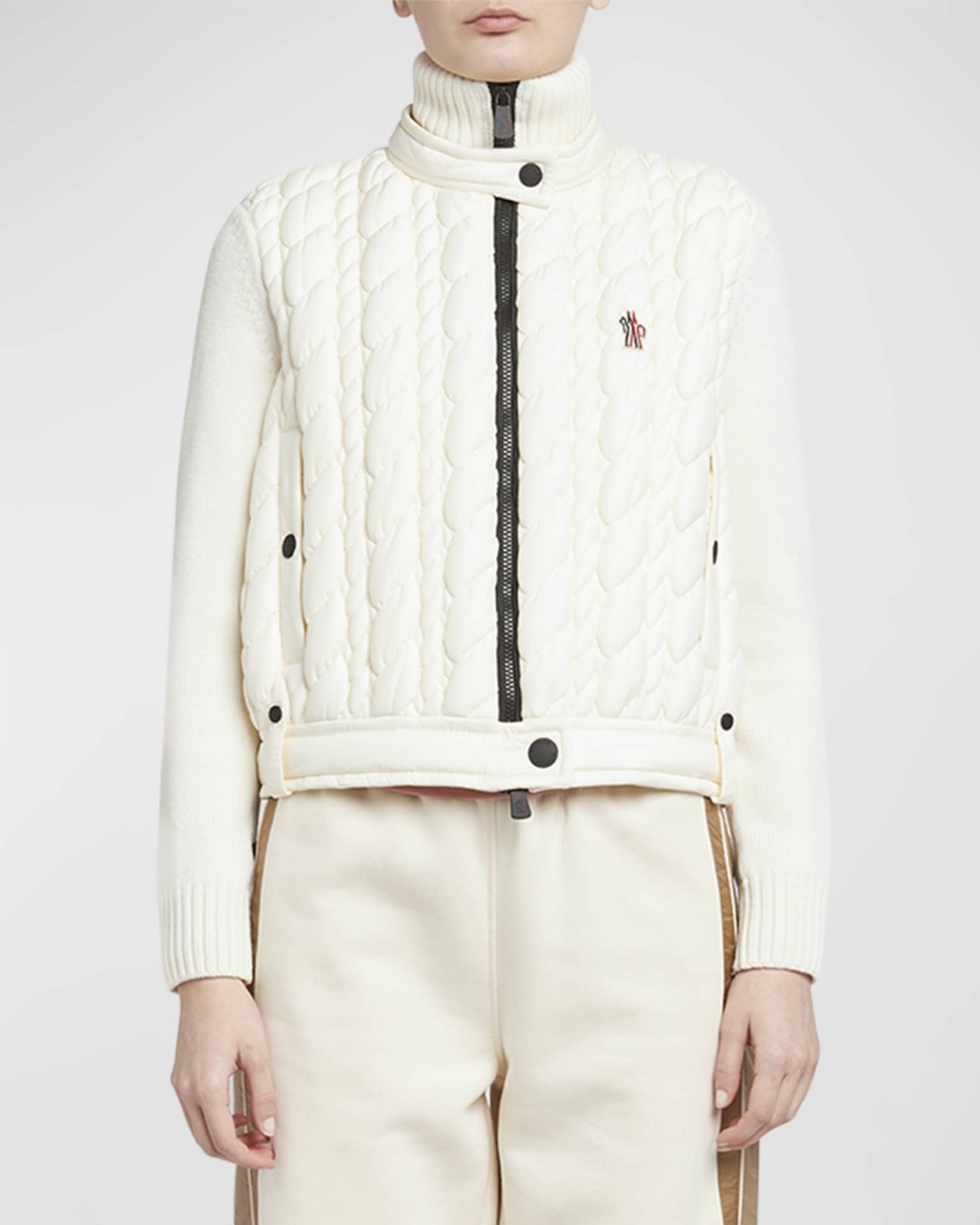 上品スタイル Quilted Wool Grenoble Moncler Zip-Up Marcus Neiman | Cardigan ジャケット・アウター
