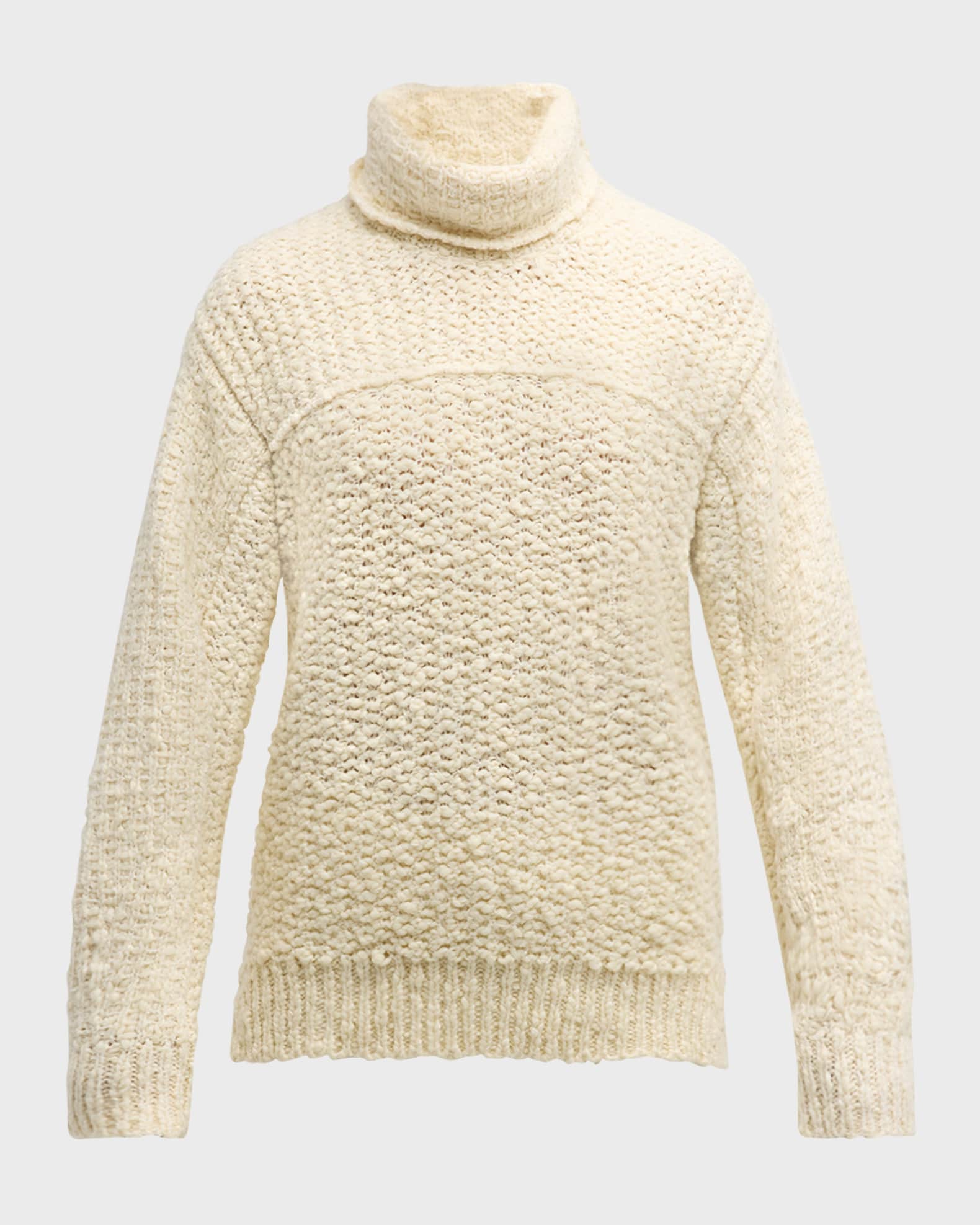 Chunky Knit Turtleneck Sweater  0