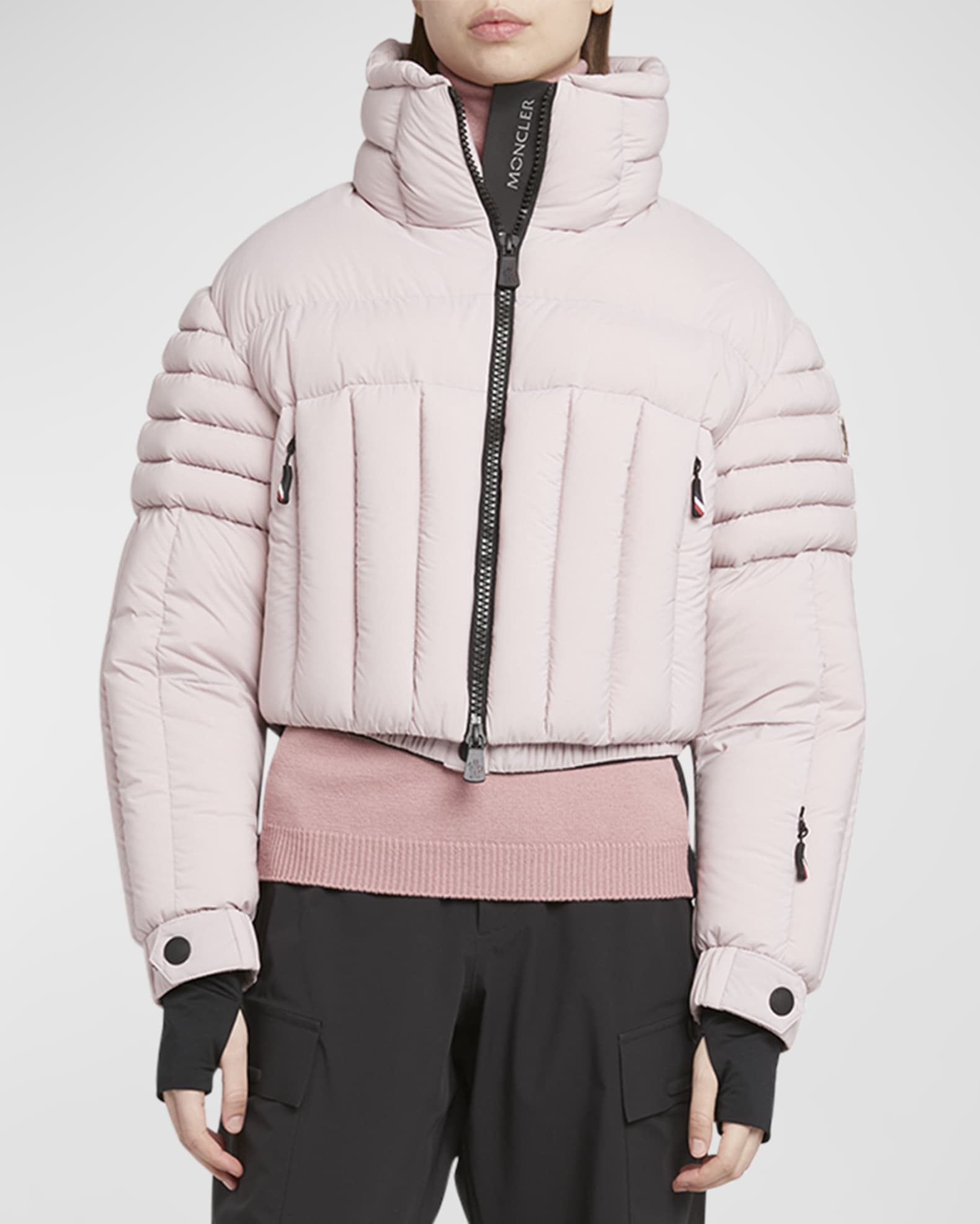 Flims Cropped Puffer Bomber Jacket  1