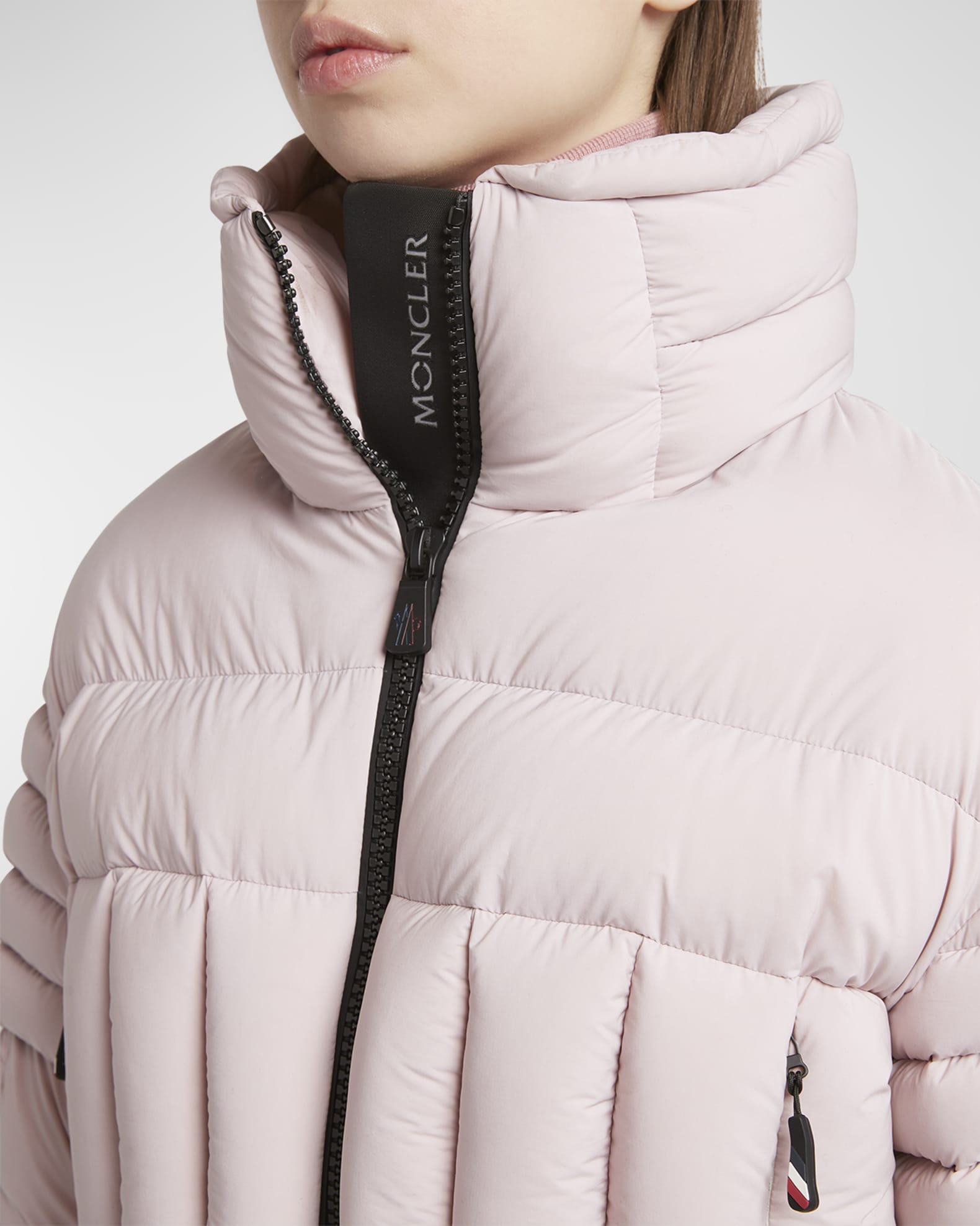 Moncler Grenoble Flims Cropped Puffer Bomber Jacket | Neiman