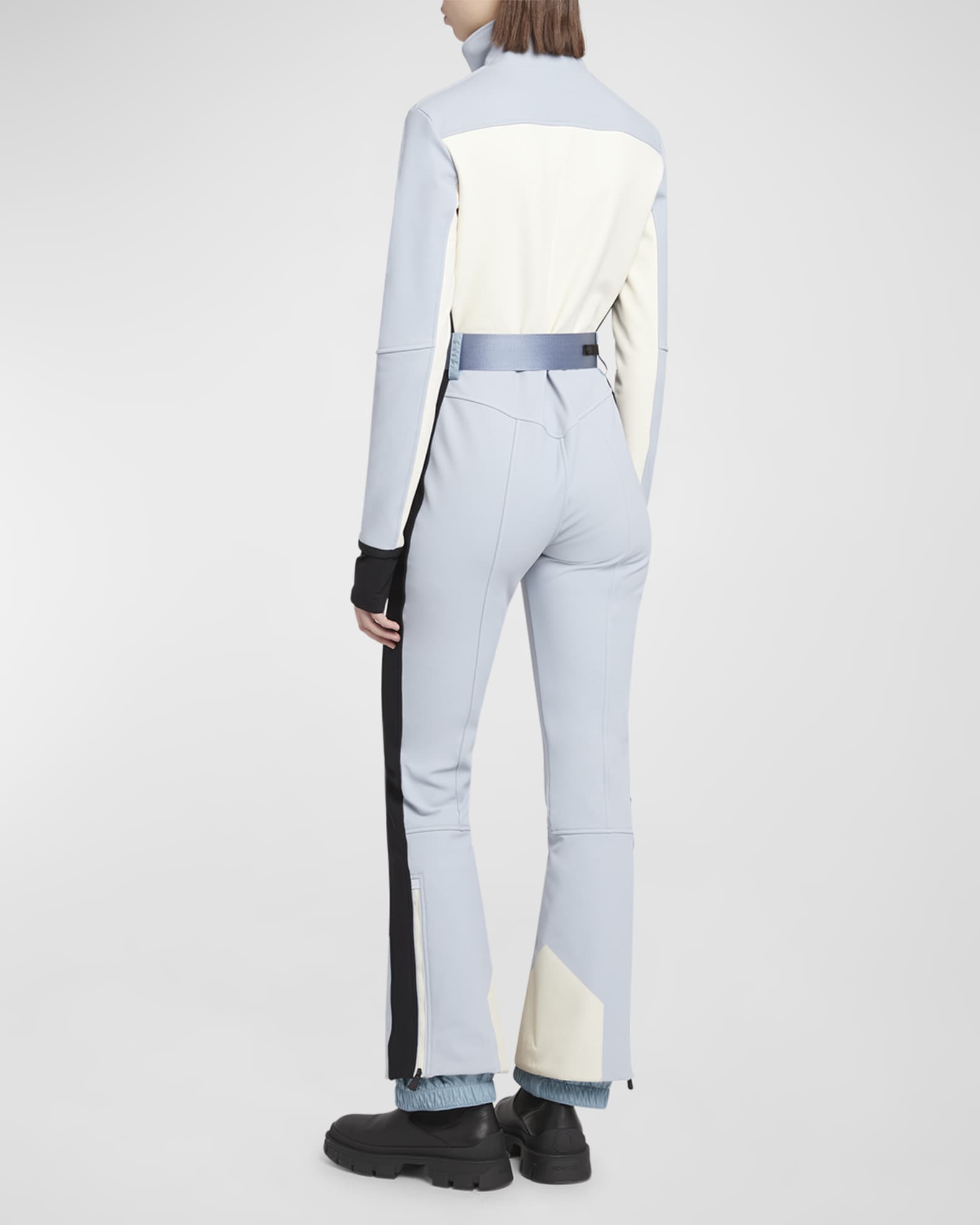 Moncler Grenoble All-In-One Belted Colorblock Ski Suit