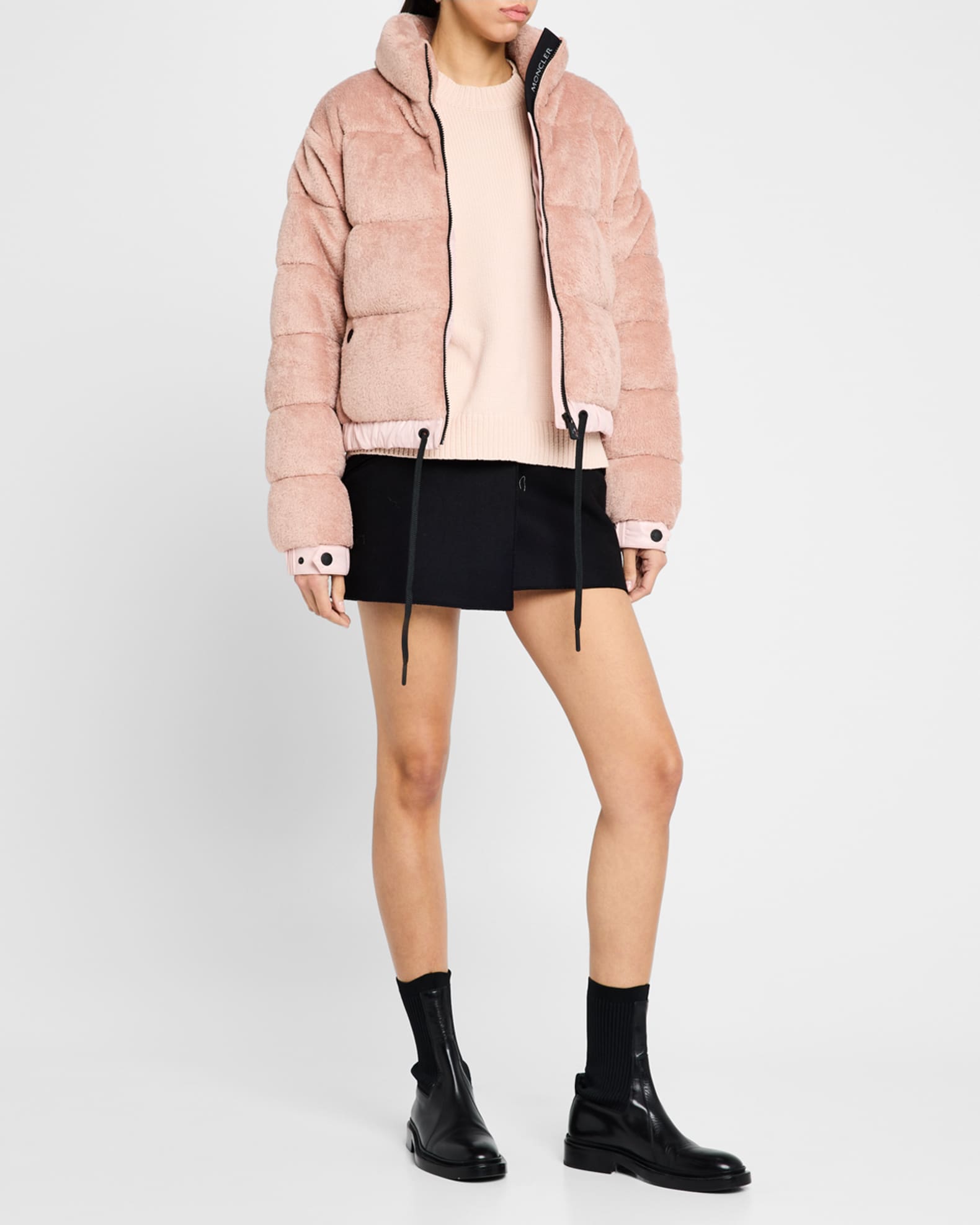 Ayse Polartec Velvet Fleece Bomber Jacket  1