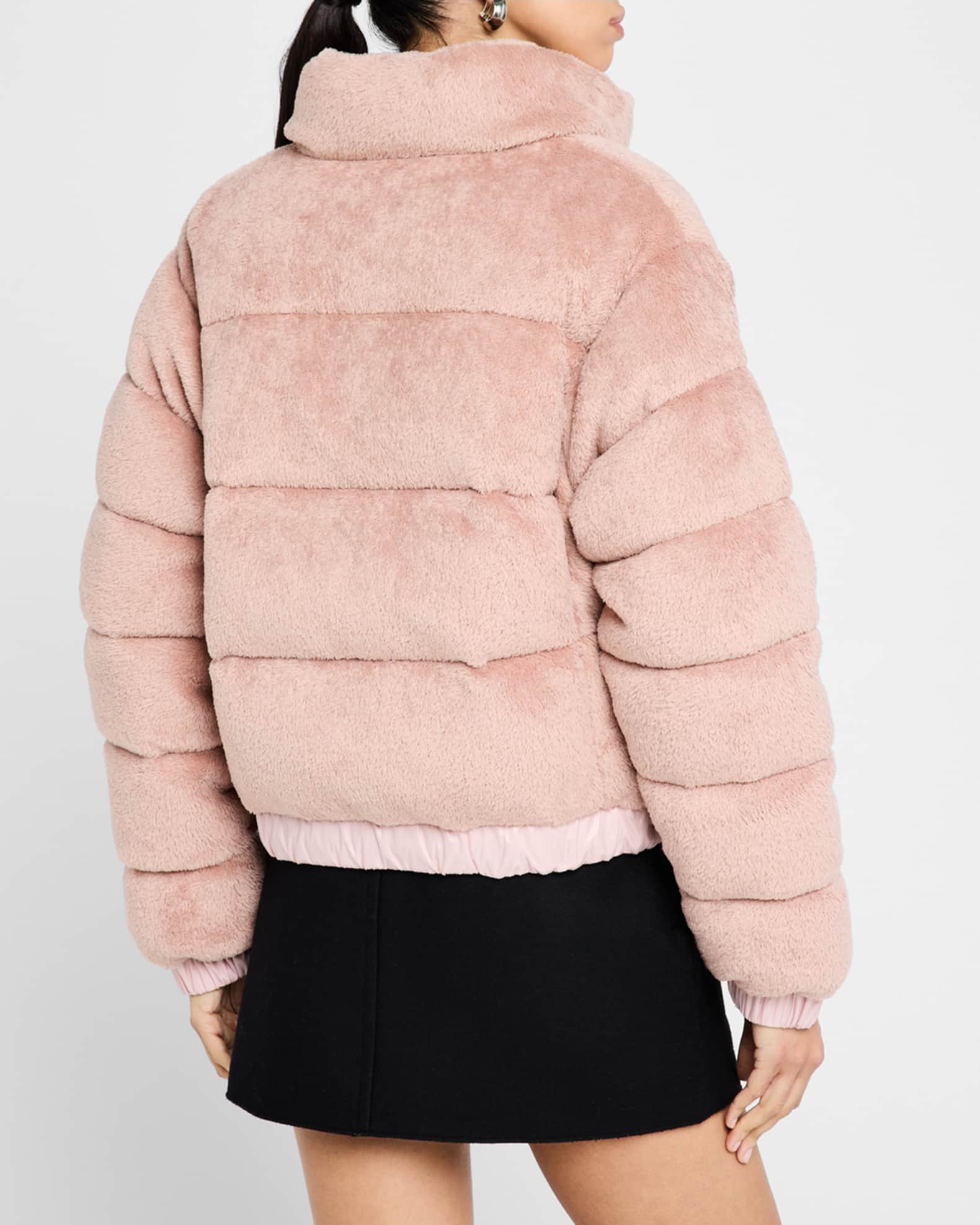 Moncler Grenoble Ayse Polartec Velvet Fleece Bomber Jacket