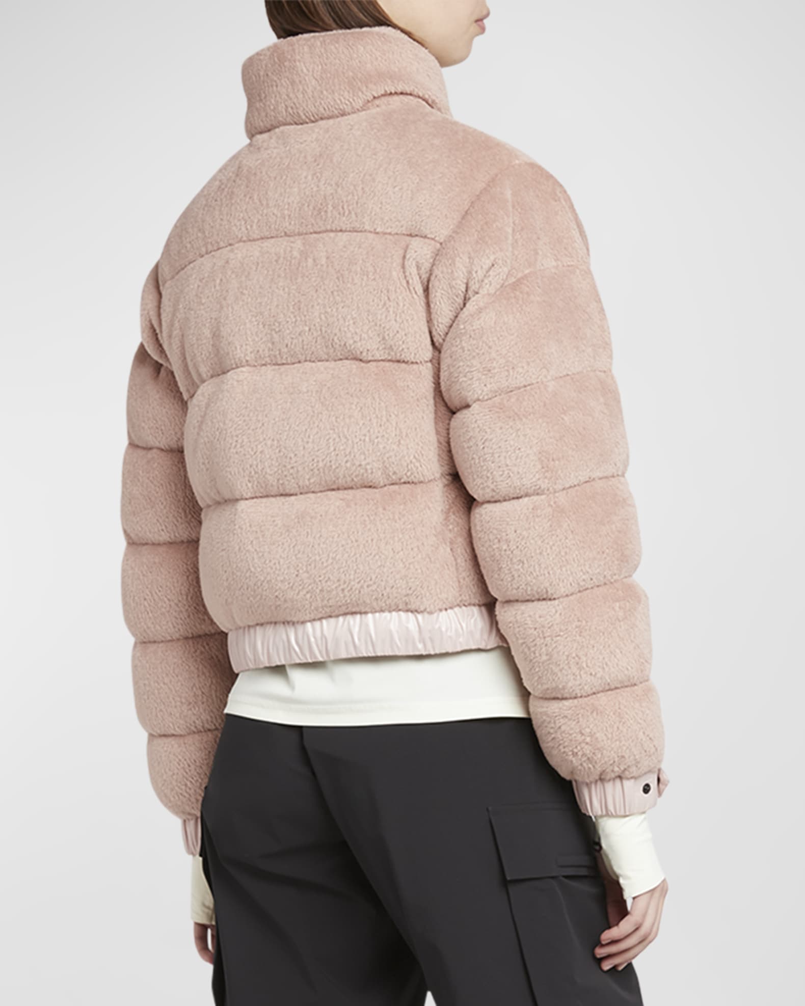 Moncler Grenoble Ayse Polartec Velvet Fleece Bomber Jacket