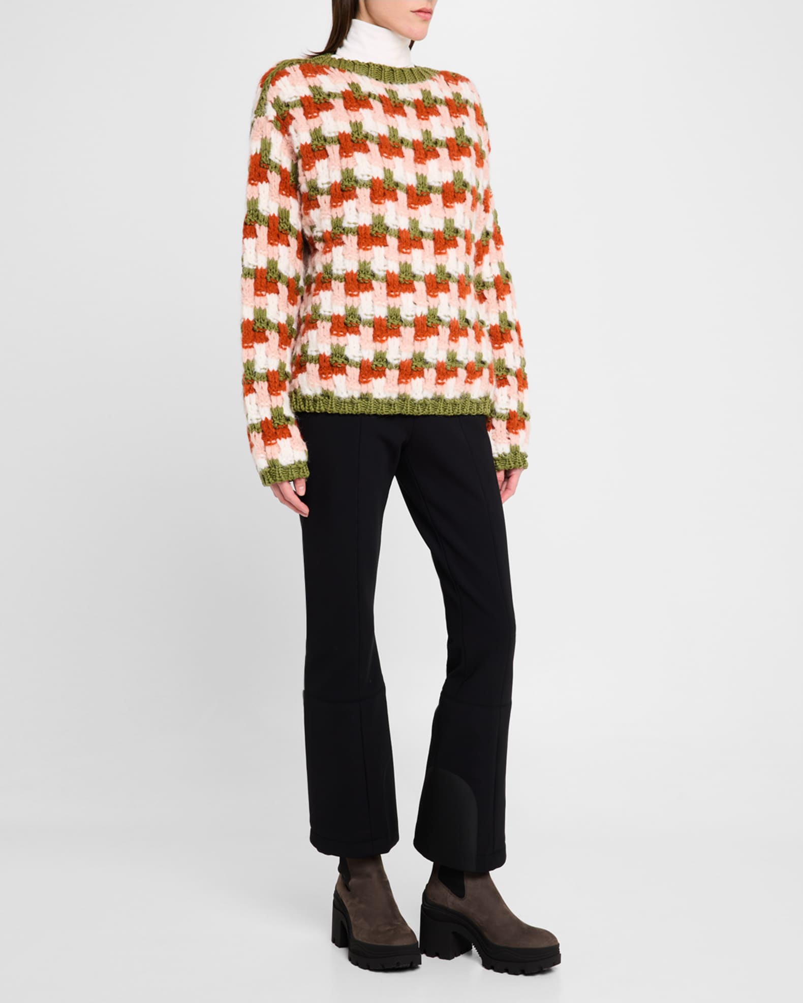 Alpaca-Blend Crewneck Sweater 1