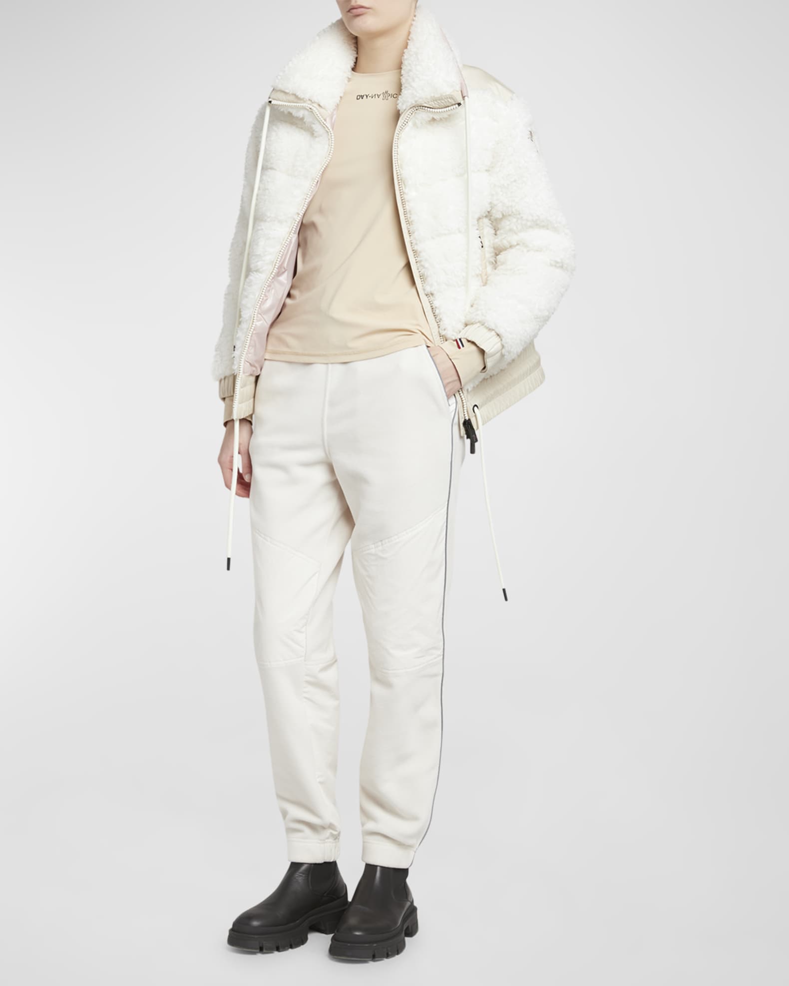 Moncler Grenoble Teddy Fleece Puffer Jacket | Neiman Marcus