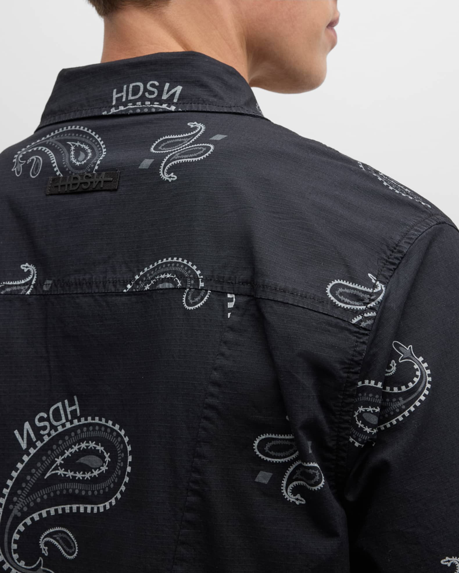 Mens Paisley Button Down Shirt