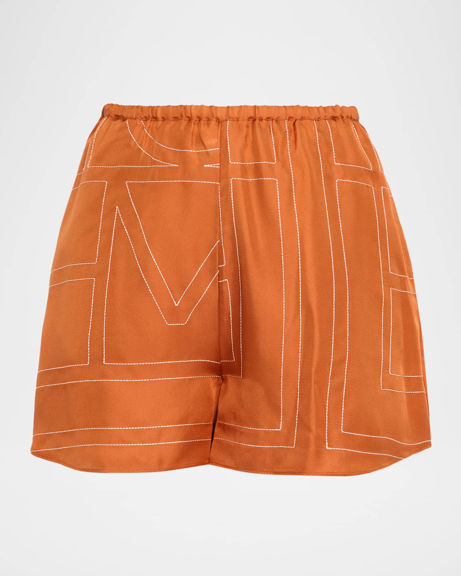 Toteme Women's Silk Pajama Shorts White