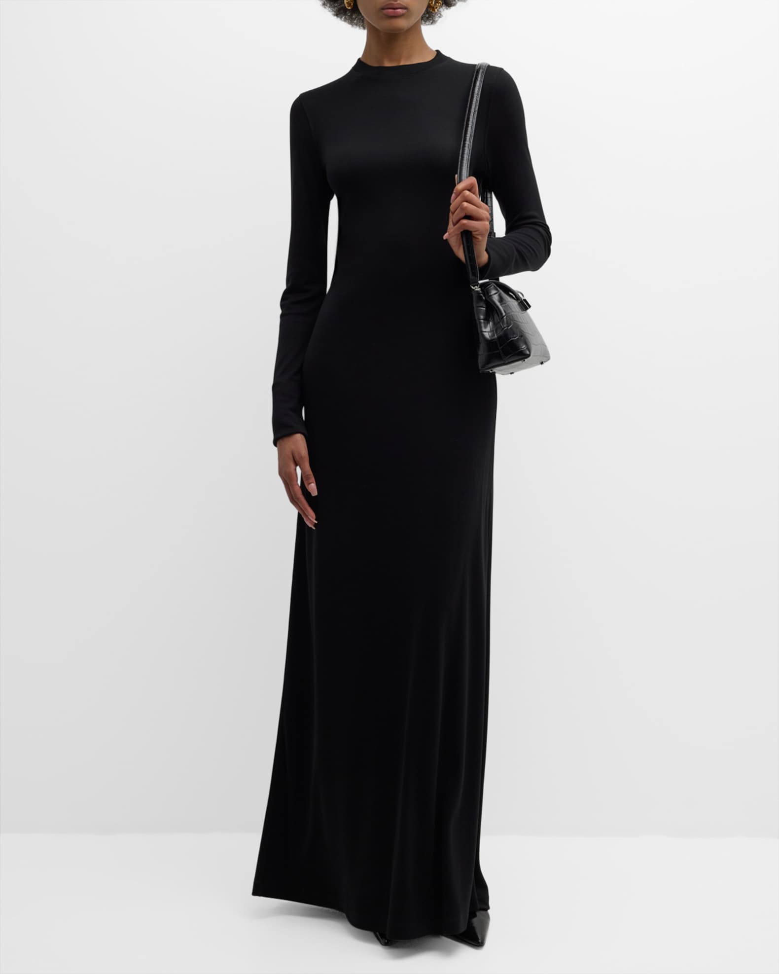 Summer For Women Women's Long Sleeve Maxi Dress - Stretchy Jersey Flared  Dress, Sizes 8-26 - Multiple Occasions Maxi Dresses