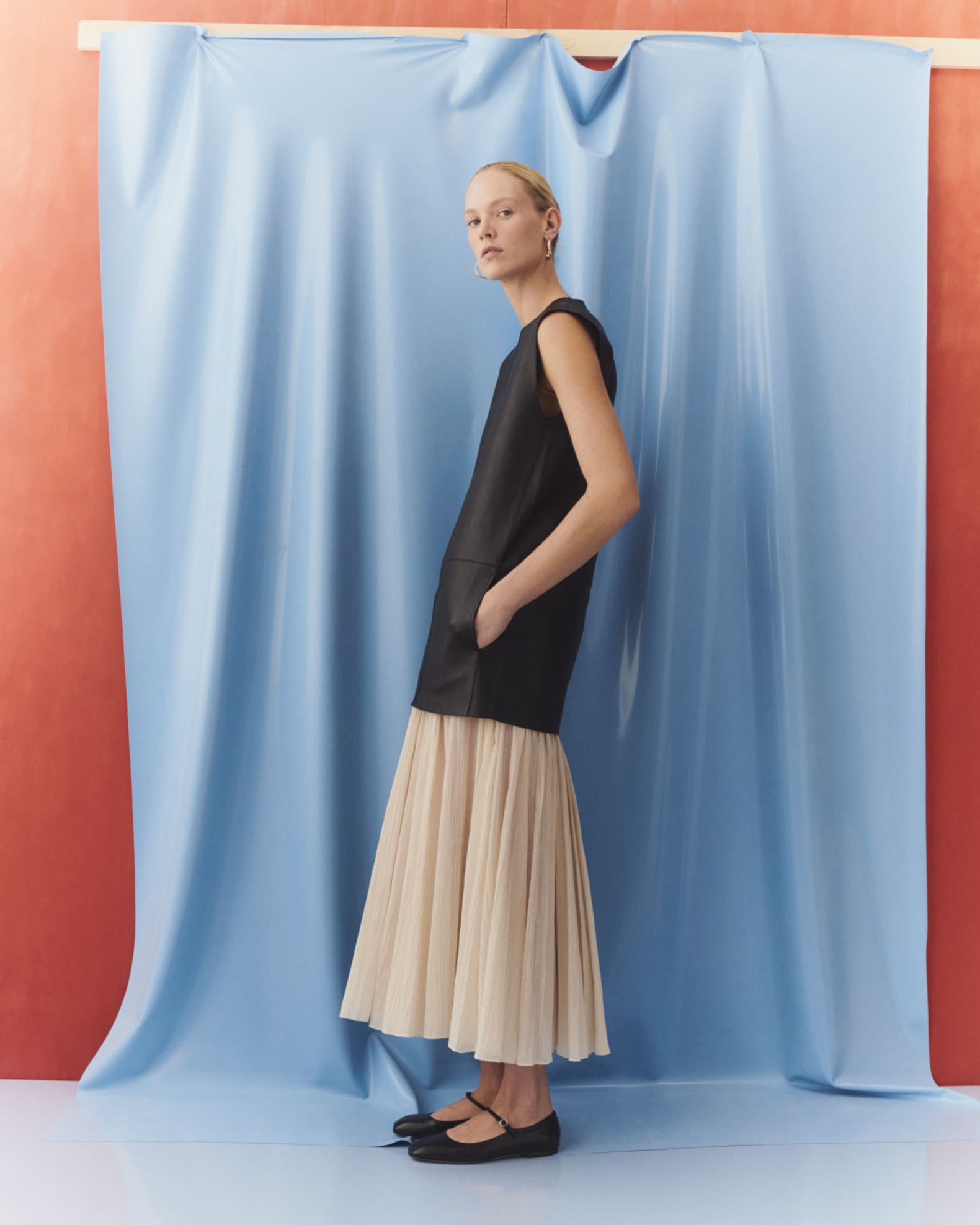 Crinkled Plisse Maxi Skirt | Neiman Marcus