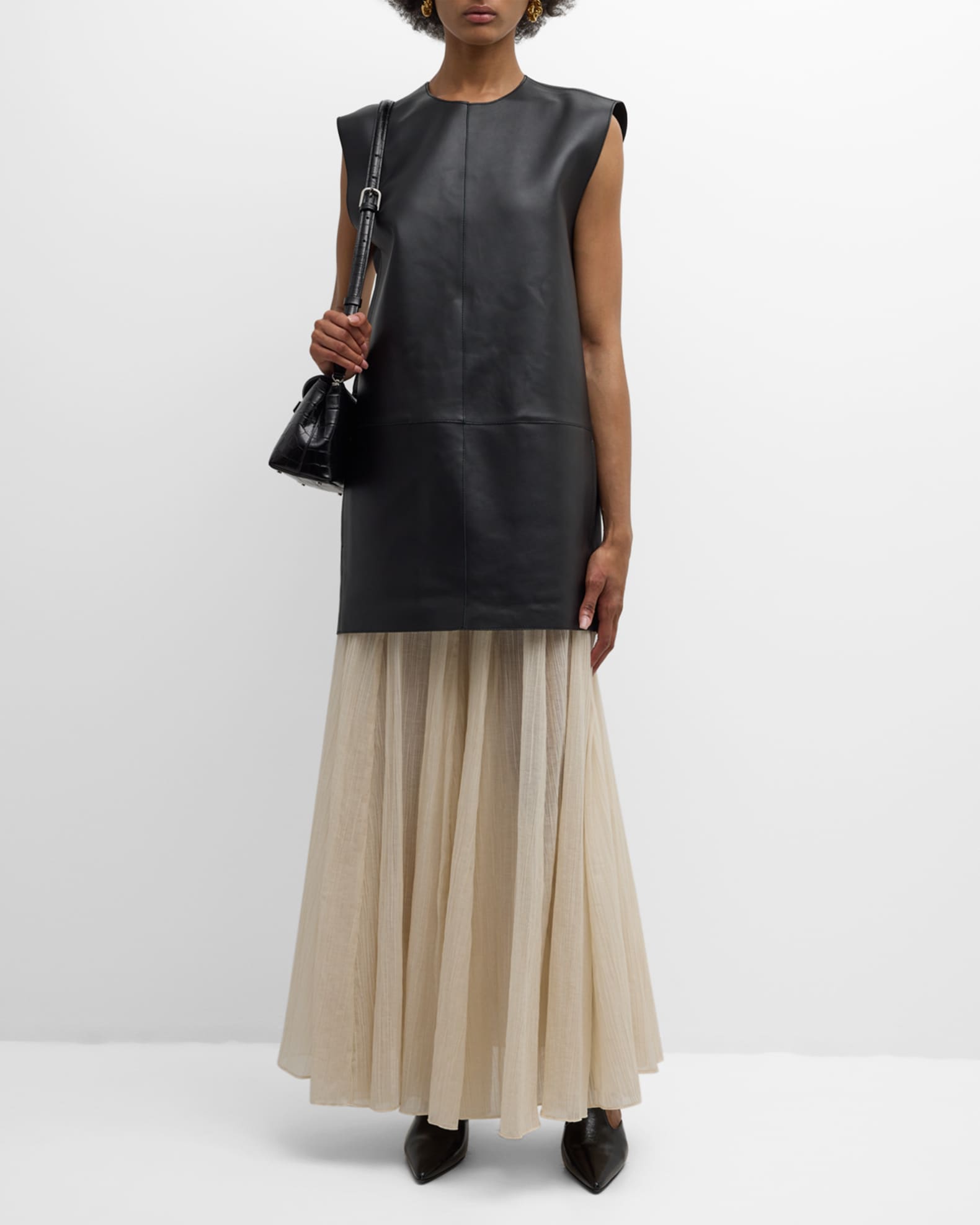スカート TOTEME CRINKLED PLISSE SKIRT TOTEME Crinkled Plissé Skirt | Sam Malouf Authentic Luxury