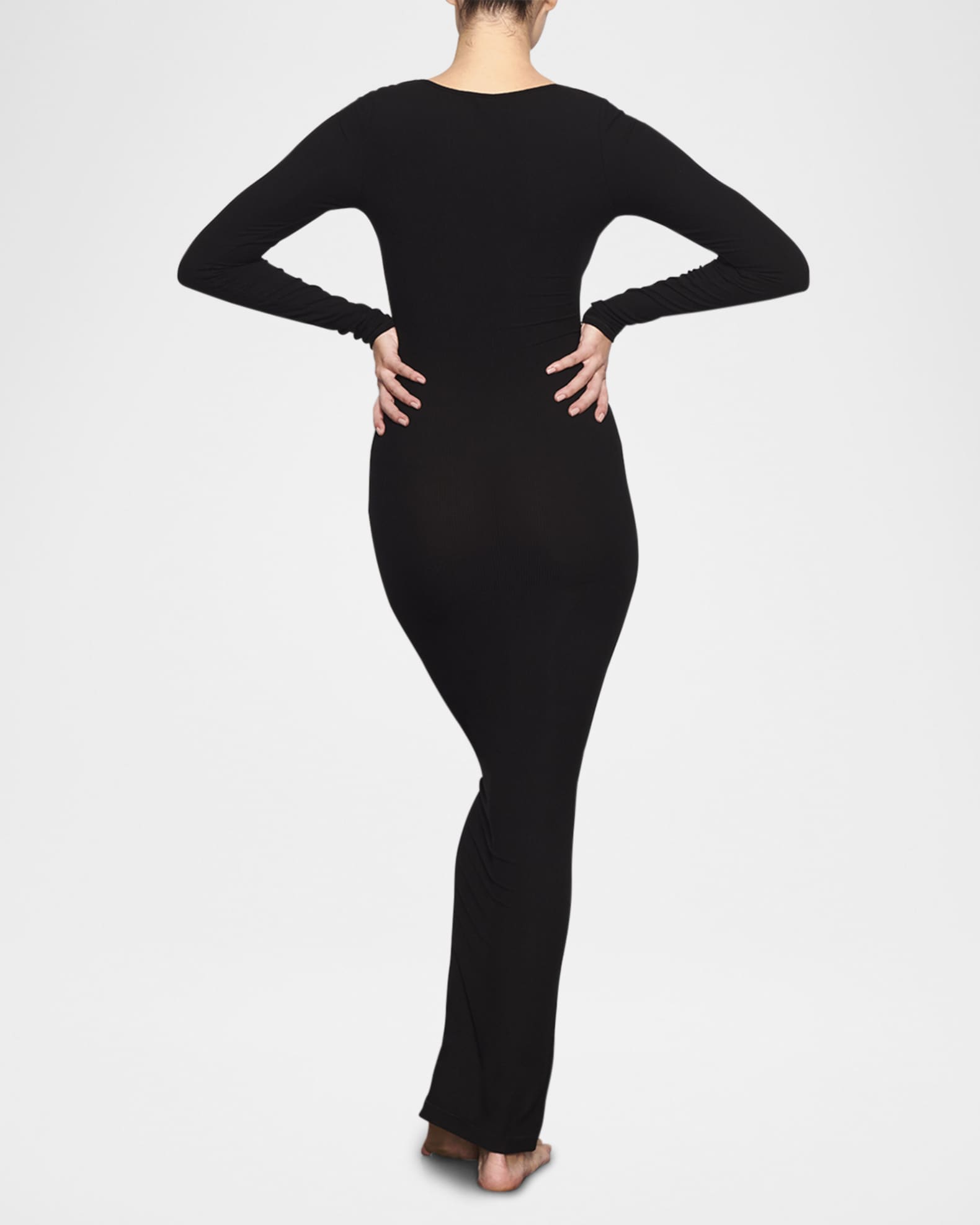 SKIMS Soft Lounge Long-Sleeve Maxi Dress | Neiman Marcus