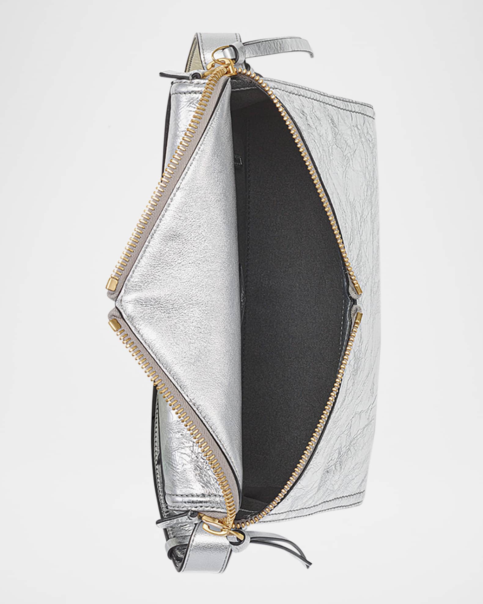 3D Diamant Metallic Leather Shoulder Bag 1