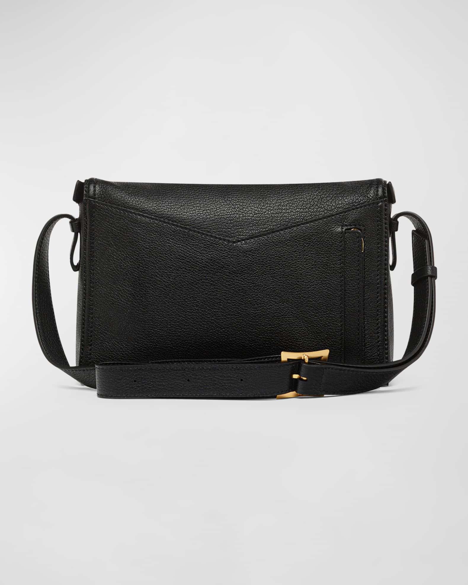 MCM Zip Leather Shoulder Bag | Neiman Marcus