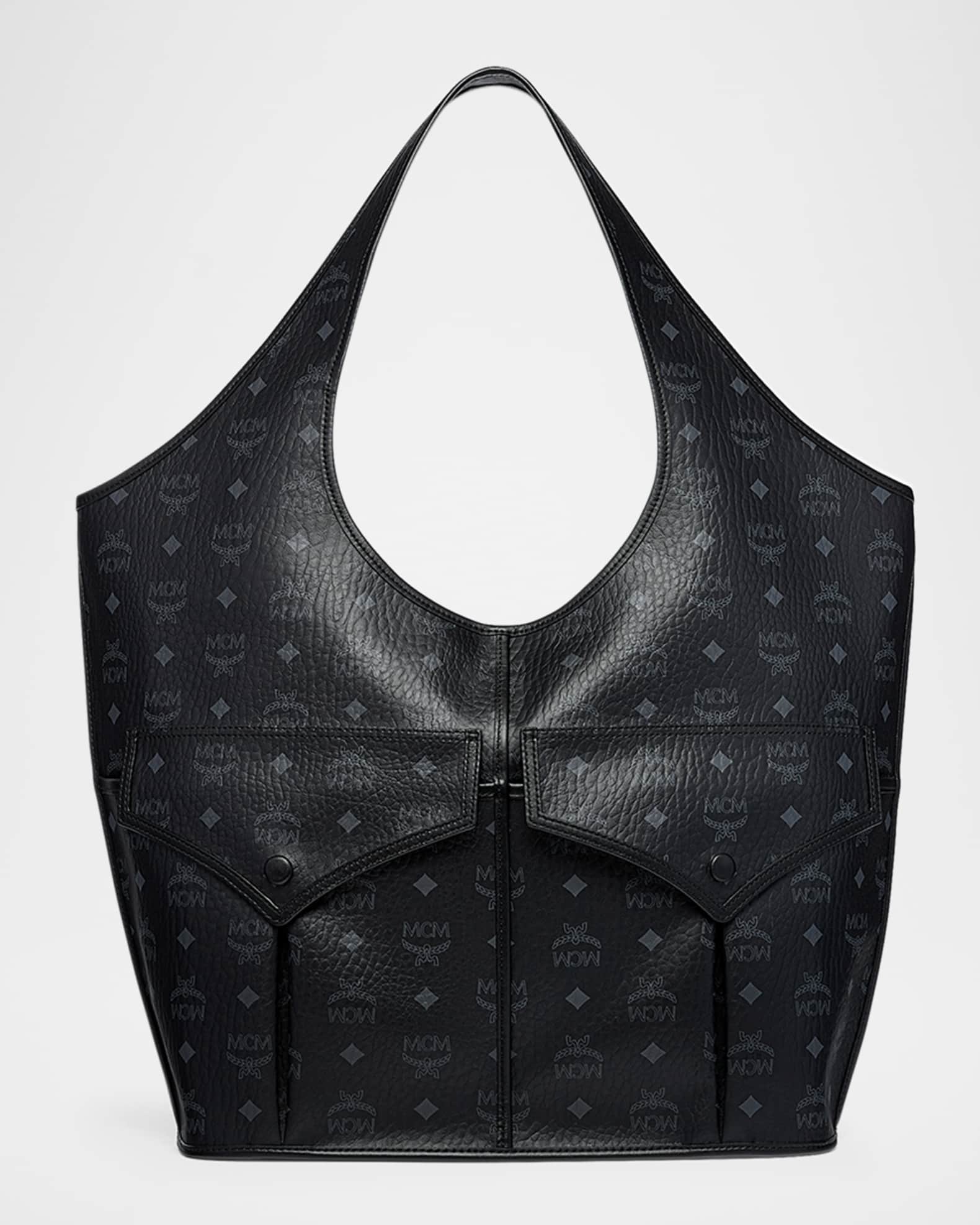 MCM Aren XL Visetos Monogram Shopper Tote Bag | Neiman Marcus