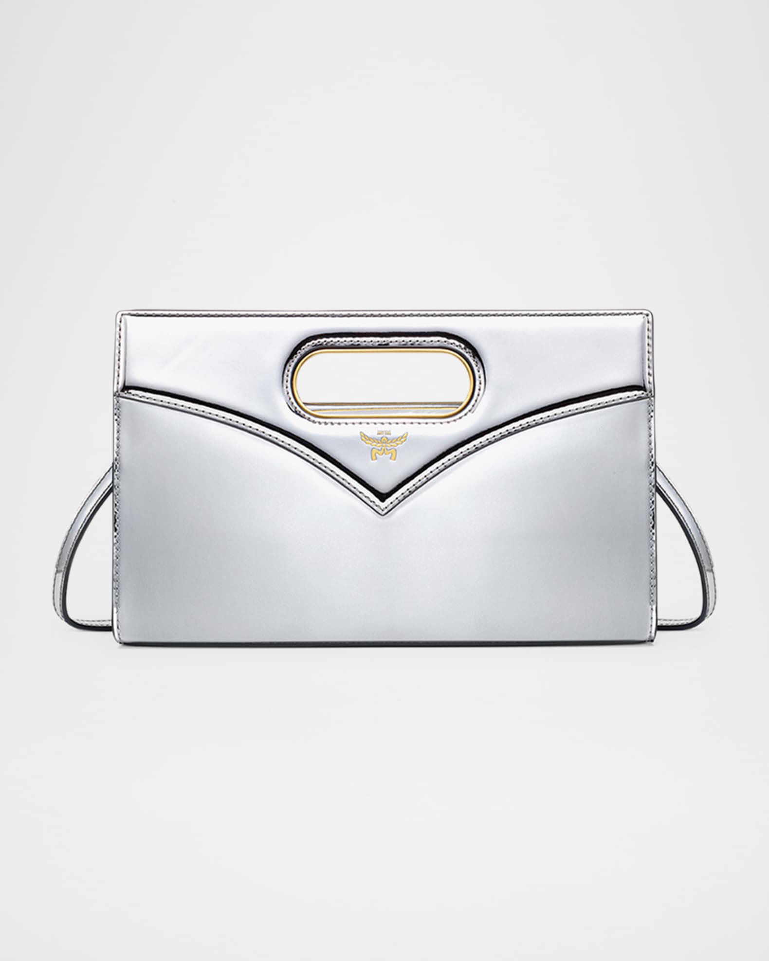Diamond Metallic Leather Crossbody Bag 0