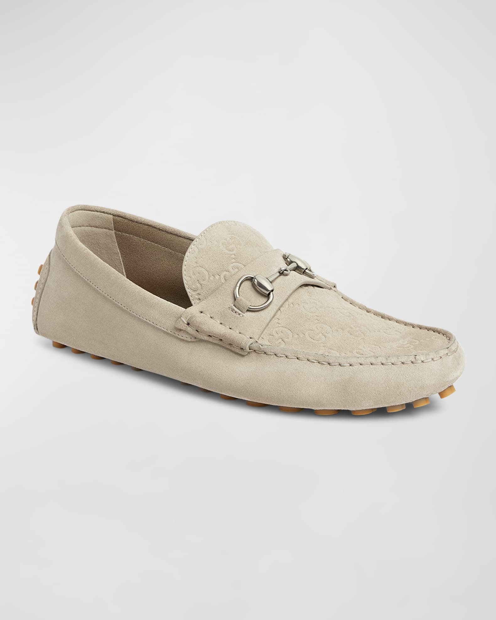 Men s Byorn Guccisima Suede Bit Loafers