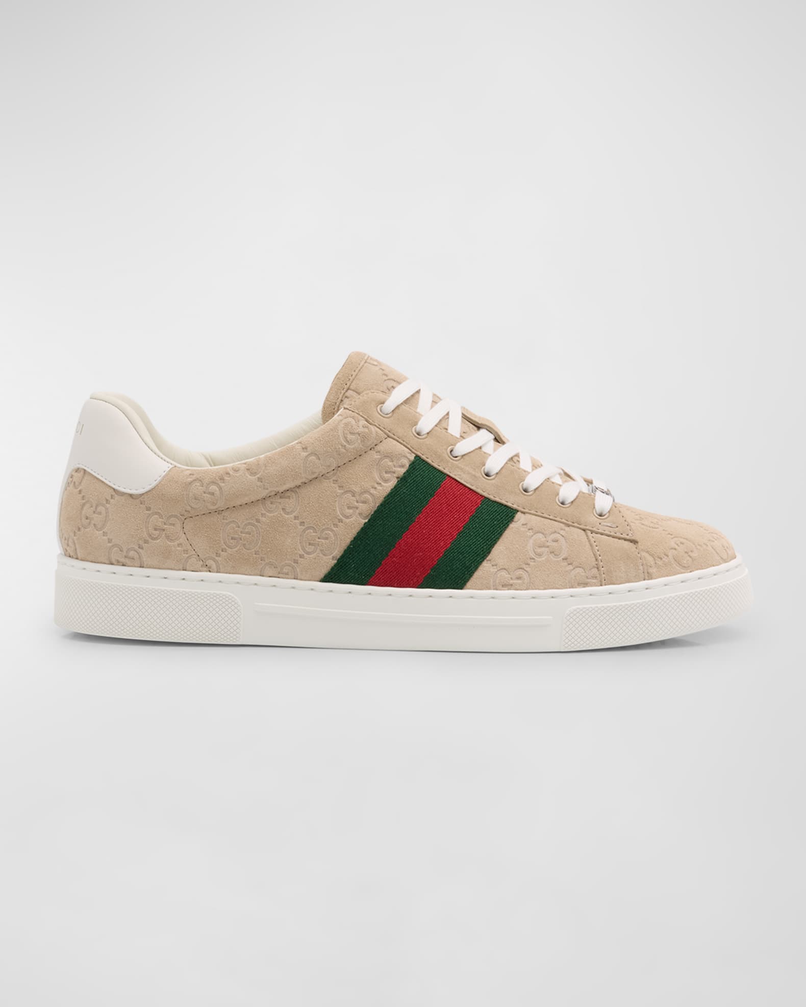 Men s Ace Suede Monogram Low Top Sneakers