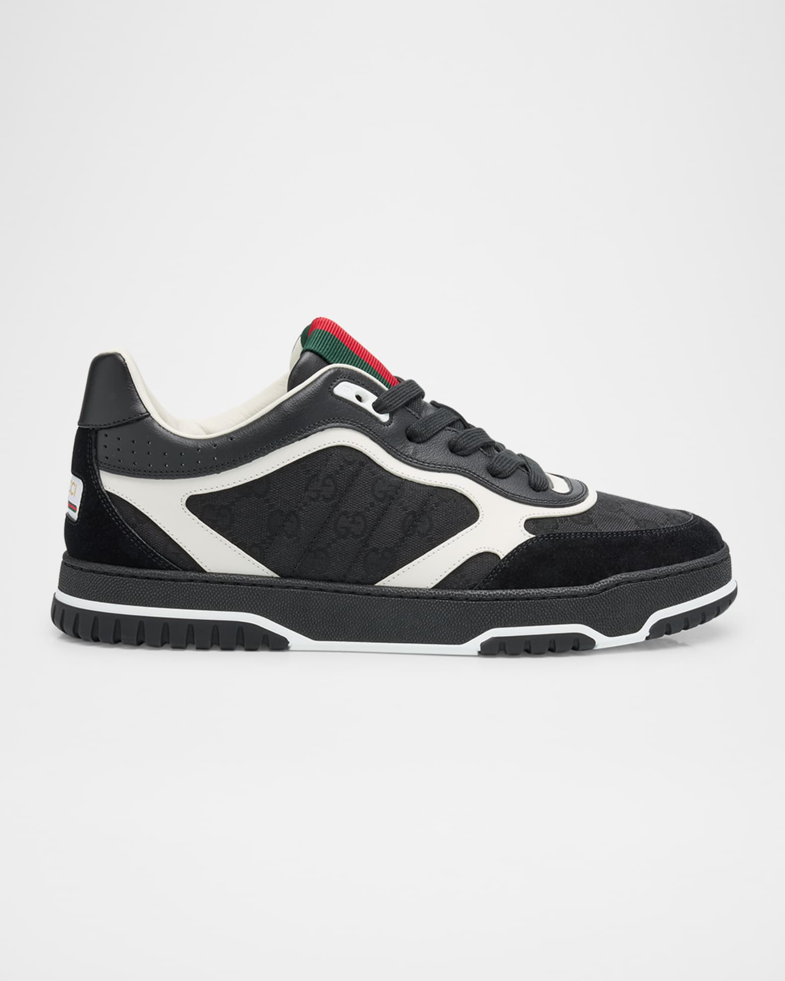 Men's Re-Web GG Supreme Canvas and Leather Sneakers 0