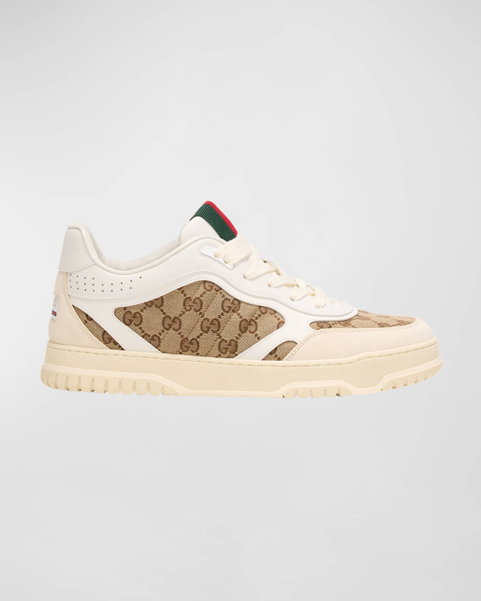 Men's Re-Web GG Supreme Canvas and Leather Sneakers 0