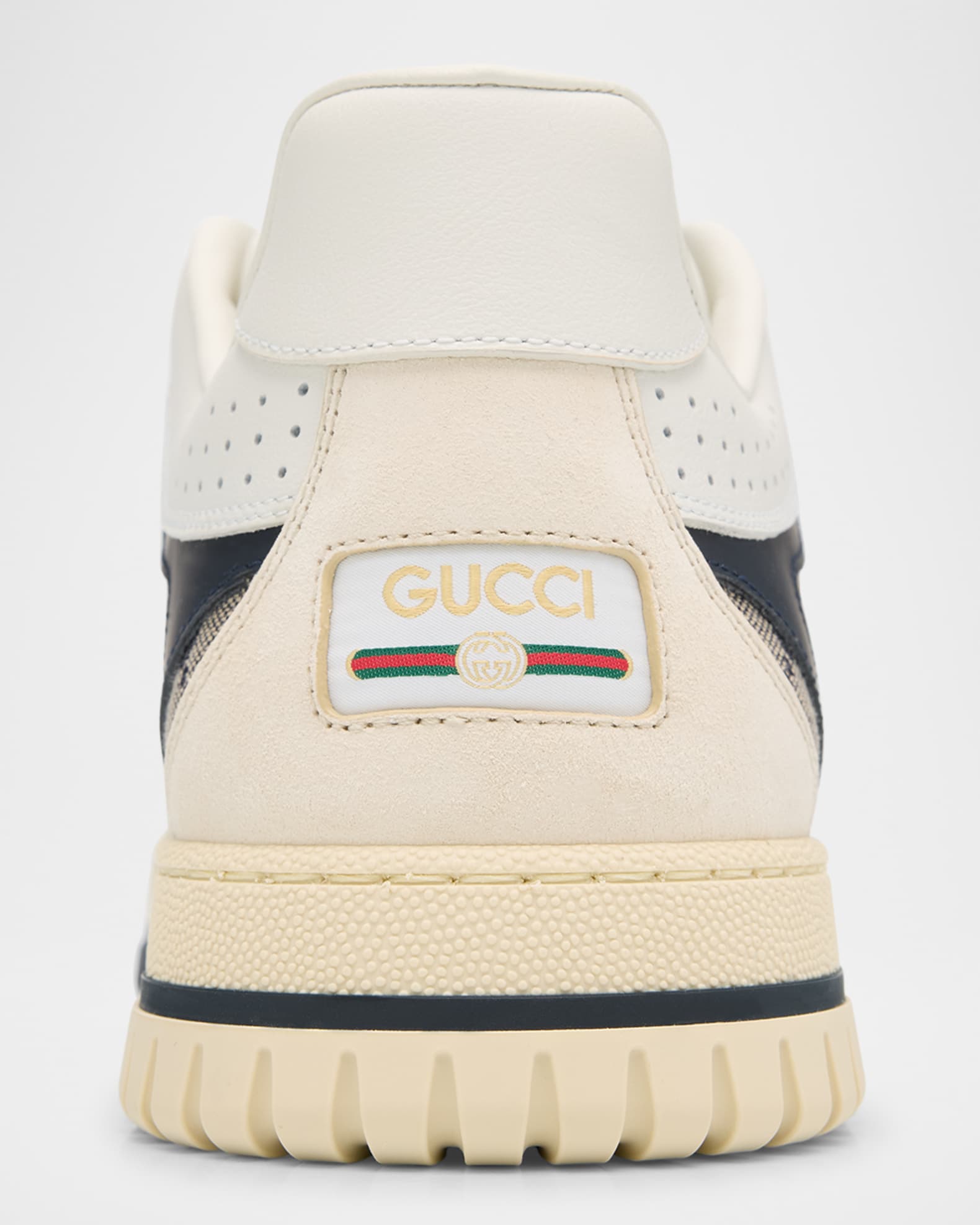 Gucci Men's Re-Web GG Supreme Canvas and Leather Sneakers