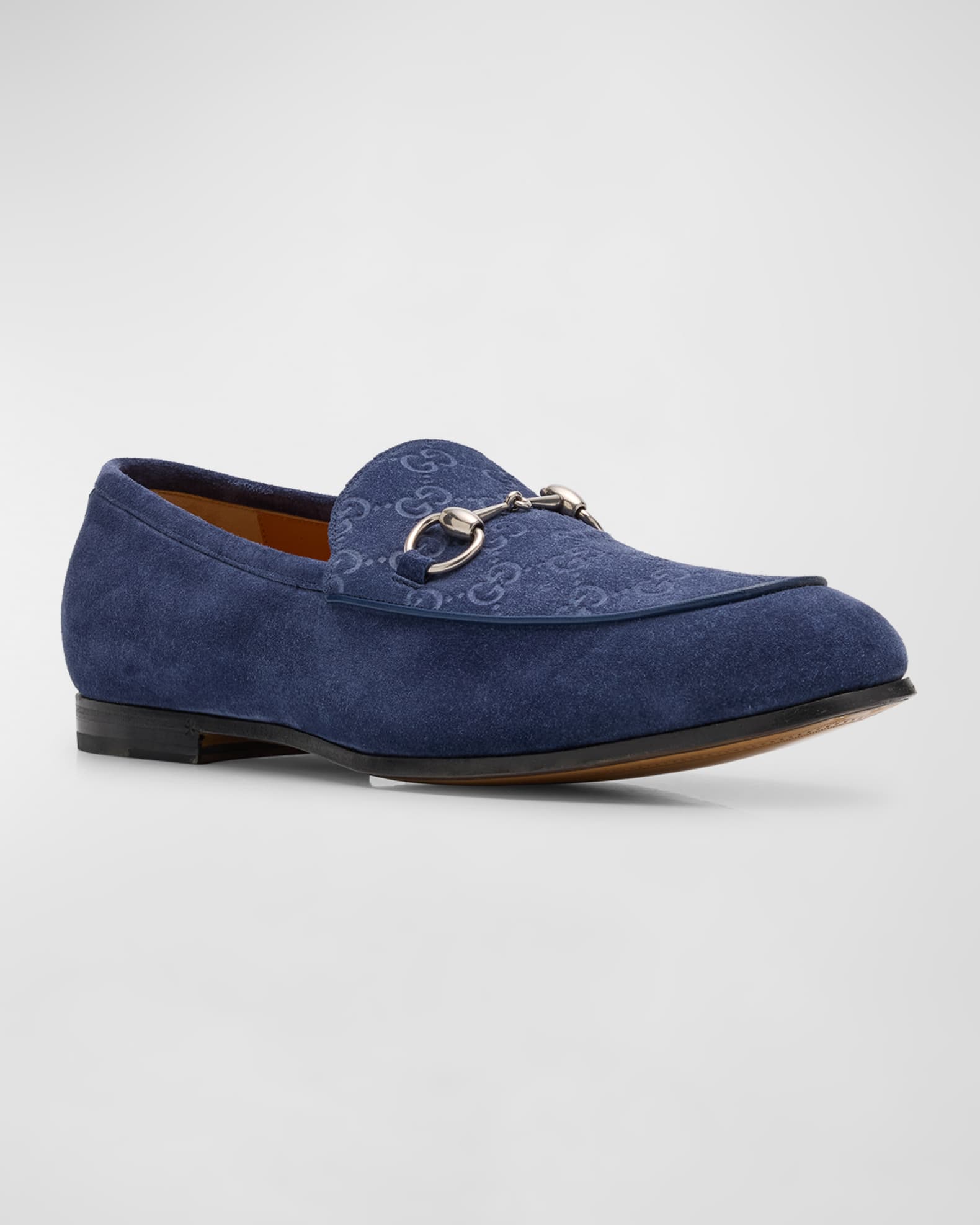Men s Jordy Guccissima Suede Loafers