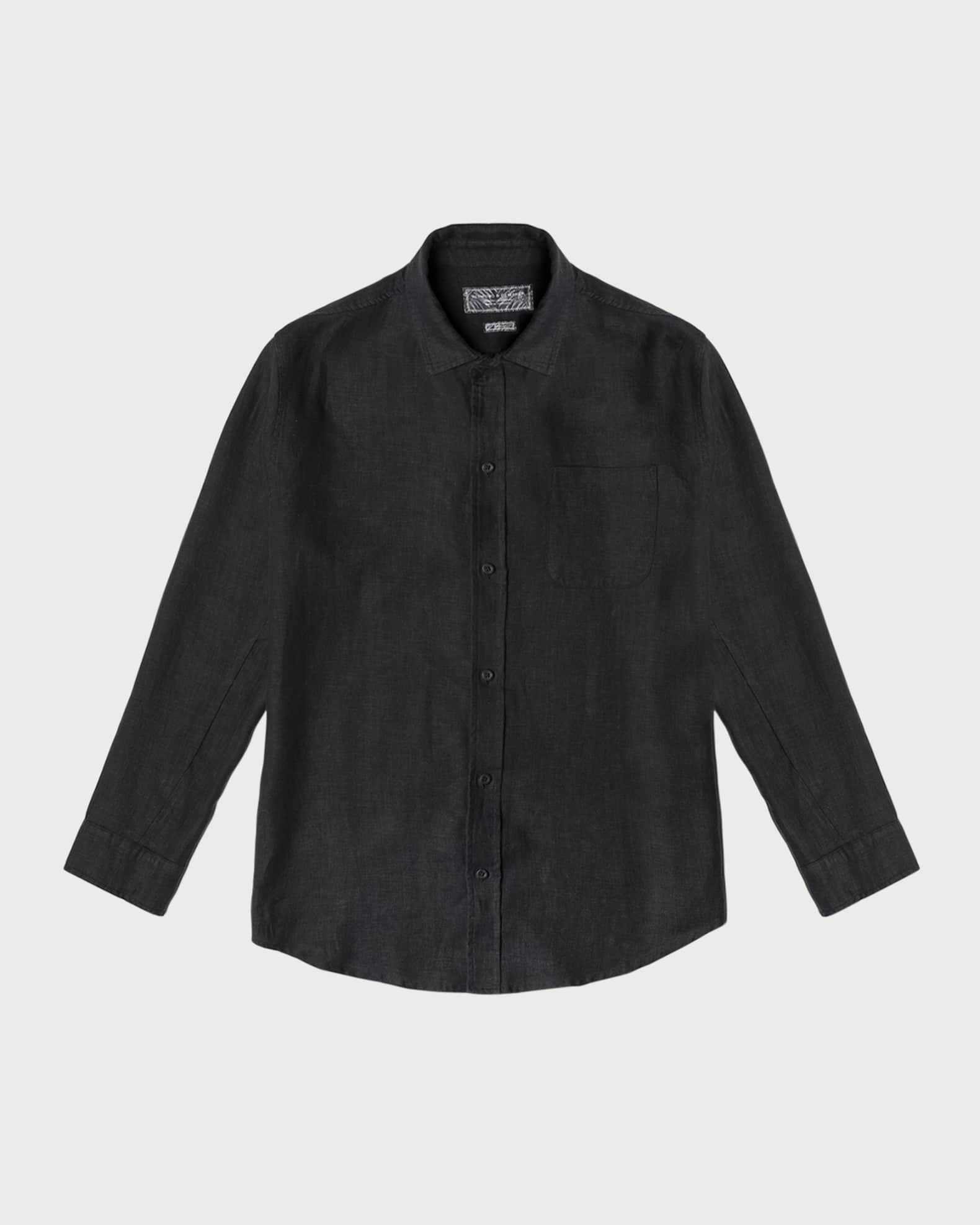 Oversized Linen Lounge Shirt 0