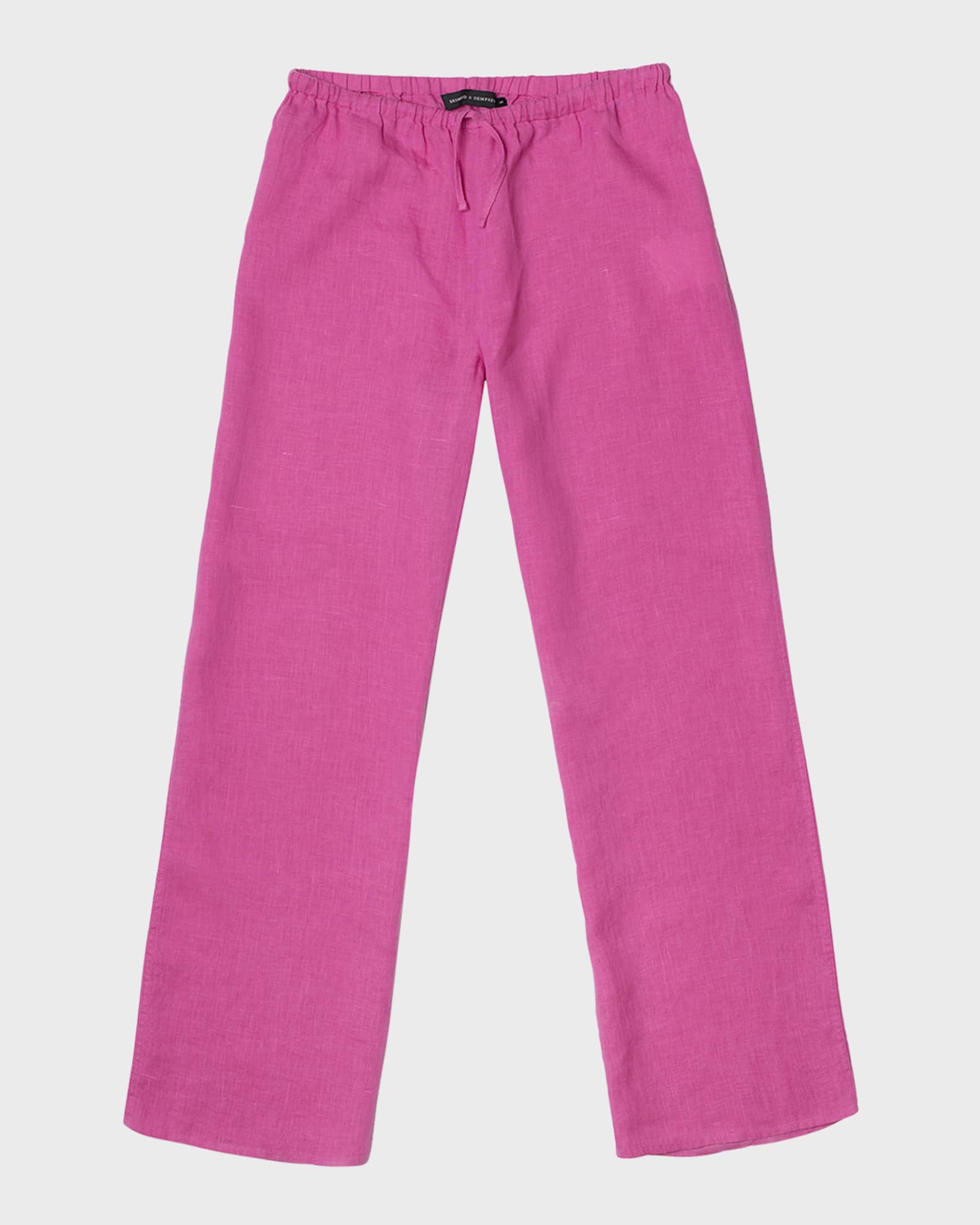 Straight-Leg Linen Lounge Trousers 0