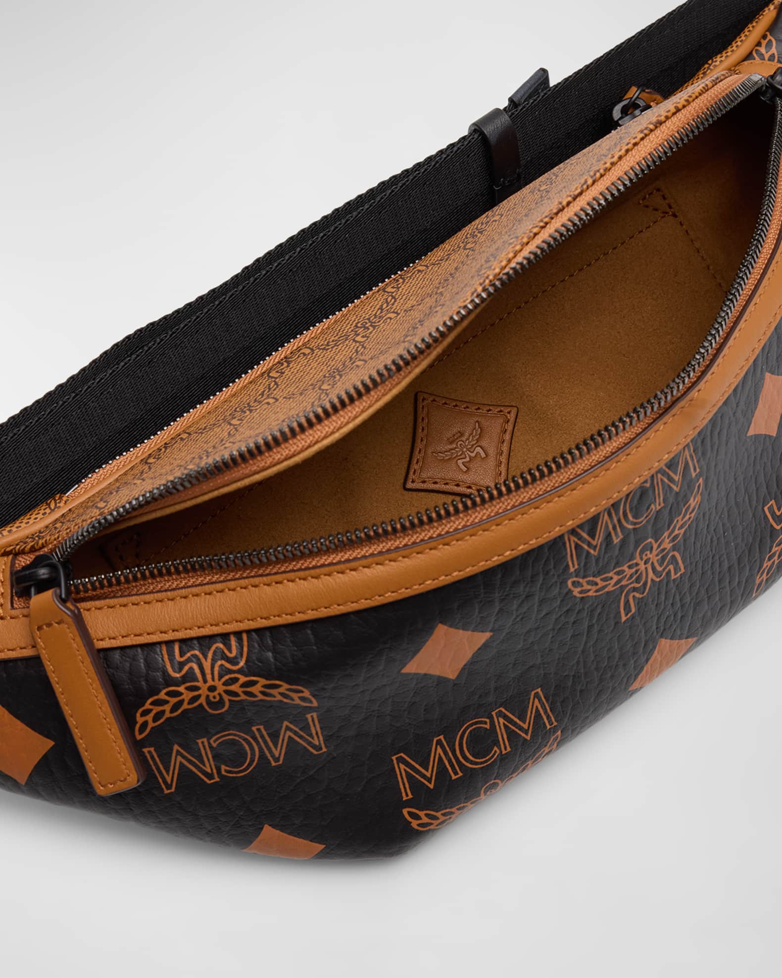 Mcm fursten belt bag in monogram leather outlet