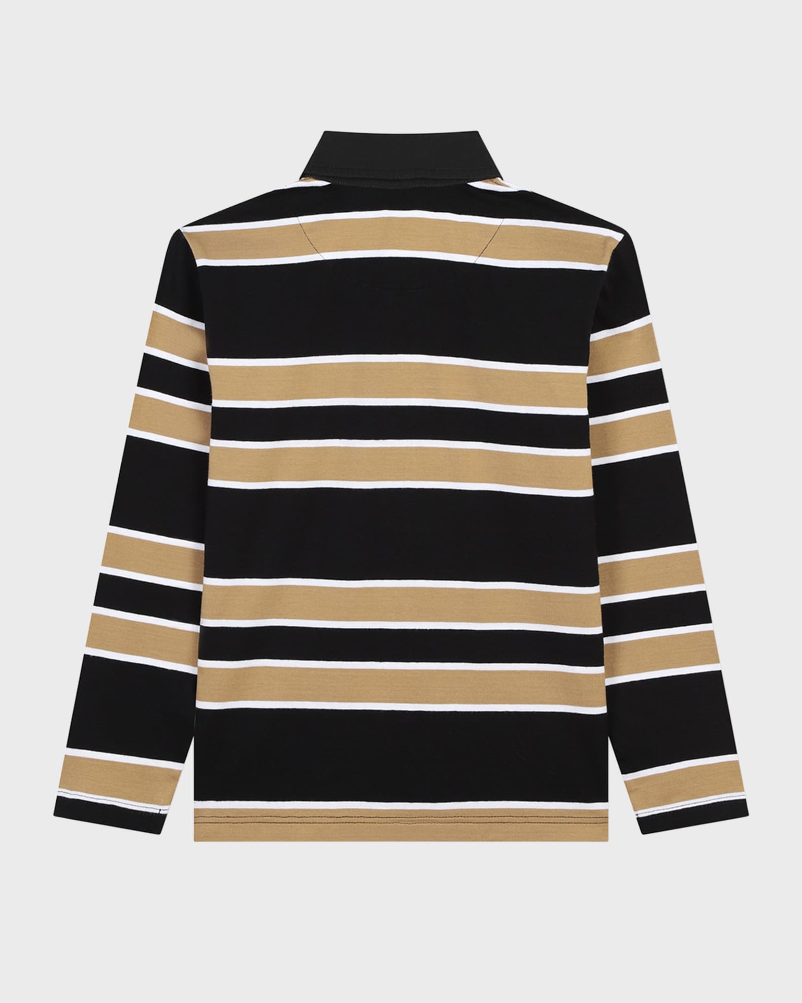 Boy's Striped Logo-Print Polo Shirt 1