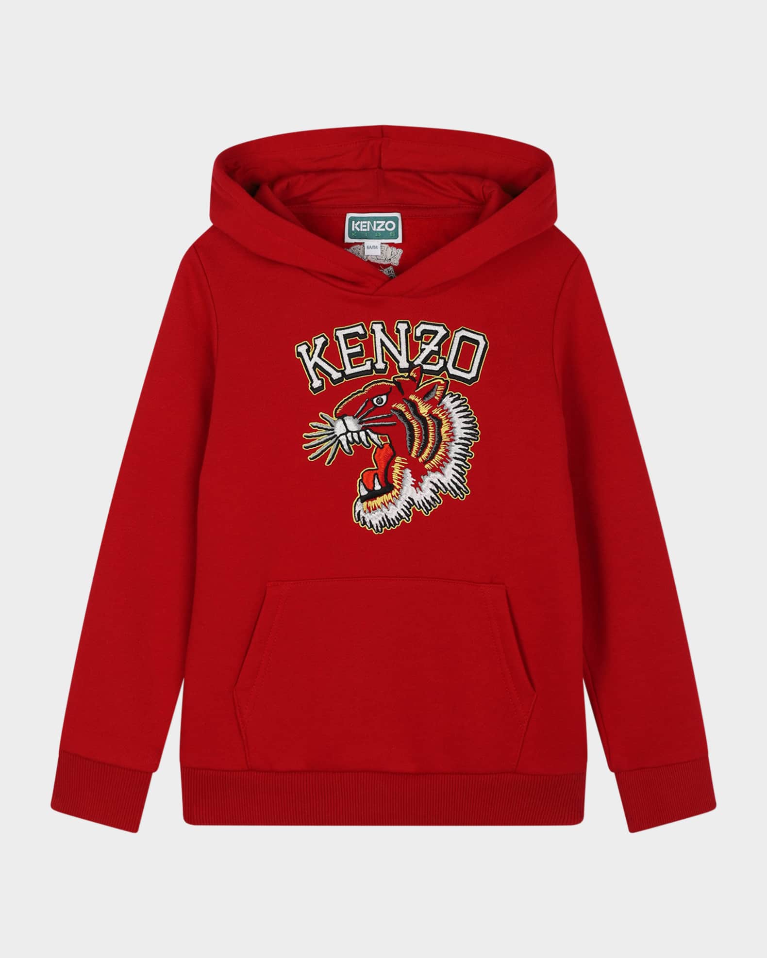 Kenzo Boy s Logo Animal Embroidered Hoodie Size 4 10 Neiman Marcus